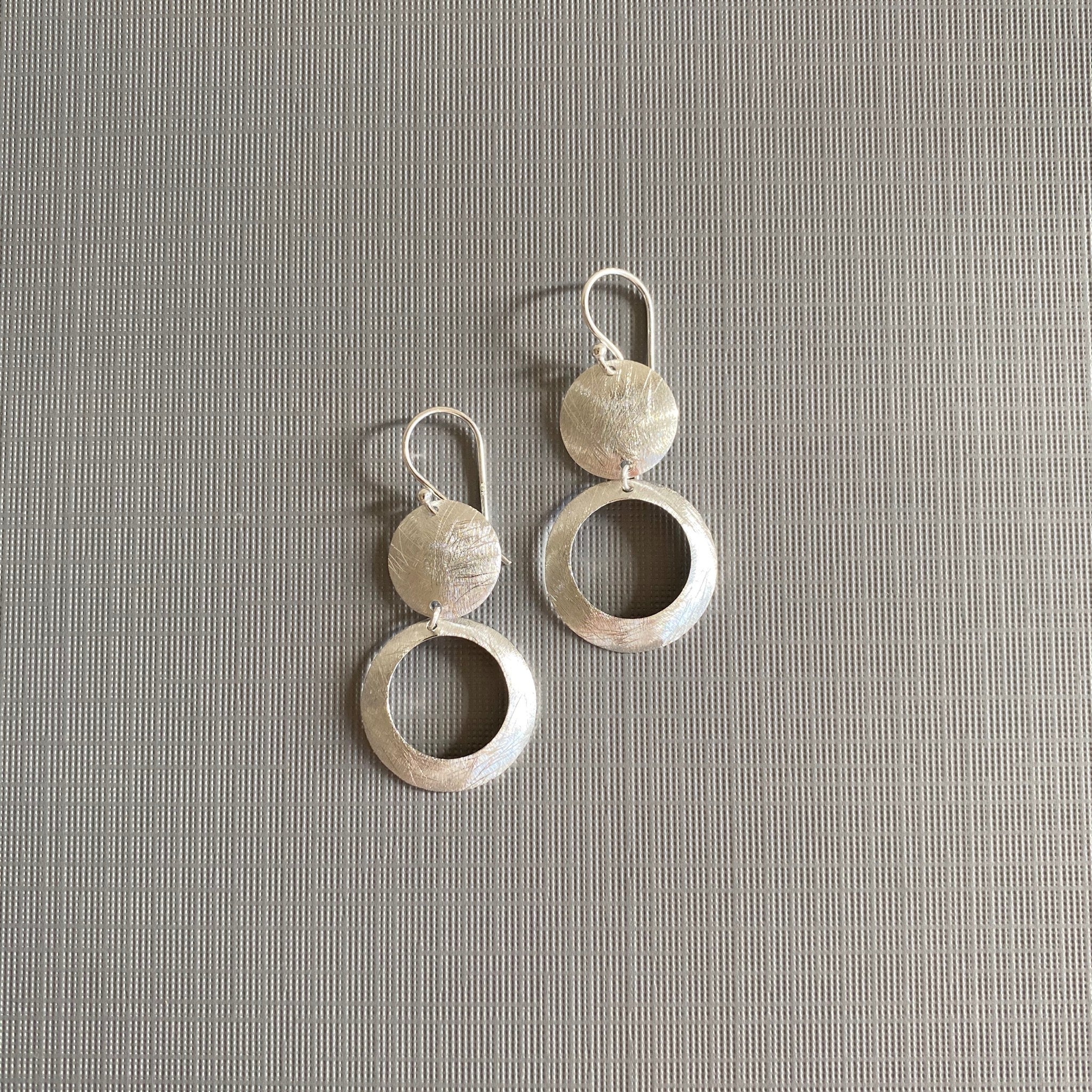 Silver Circle Earrings