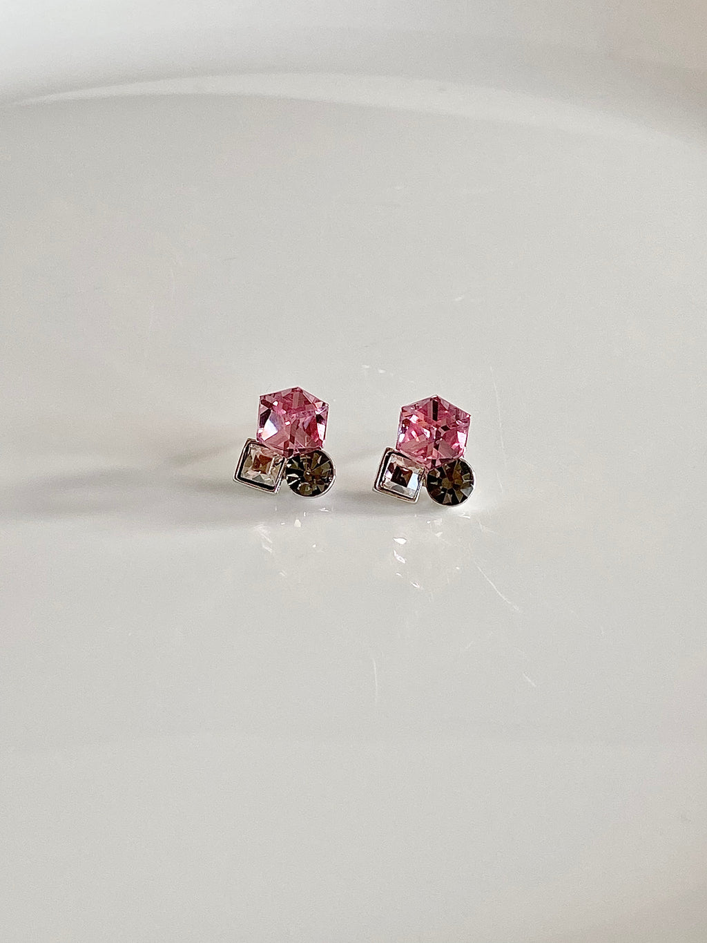 Swarovski Petite Trio Crystal Stud Earrings (6 colours)