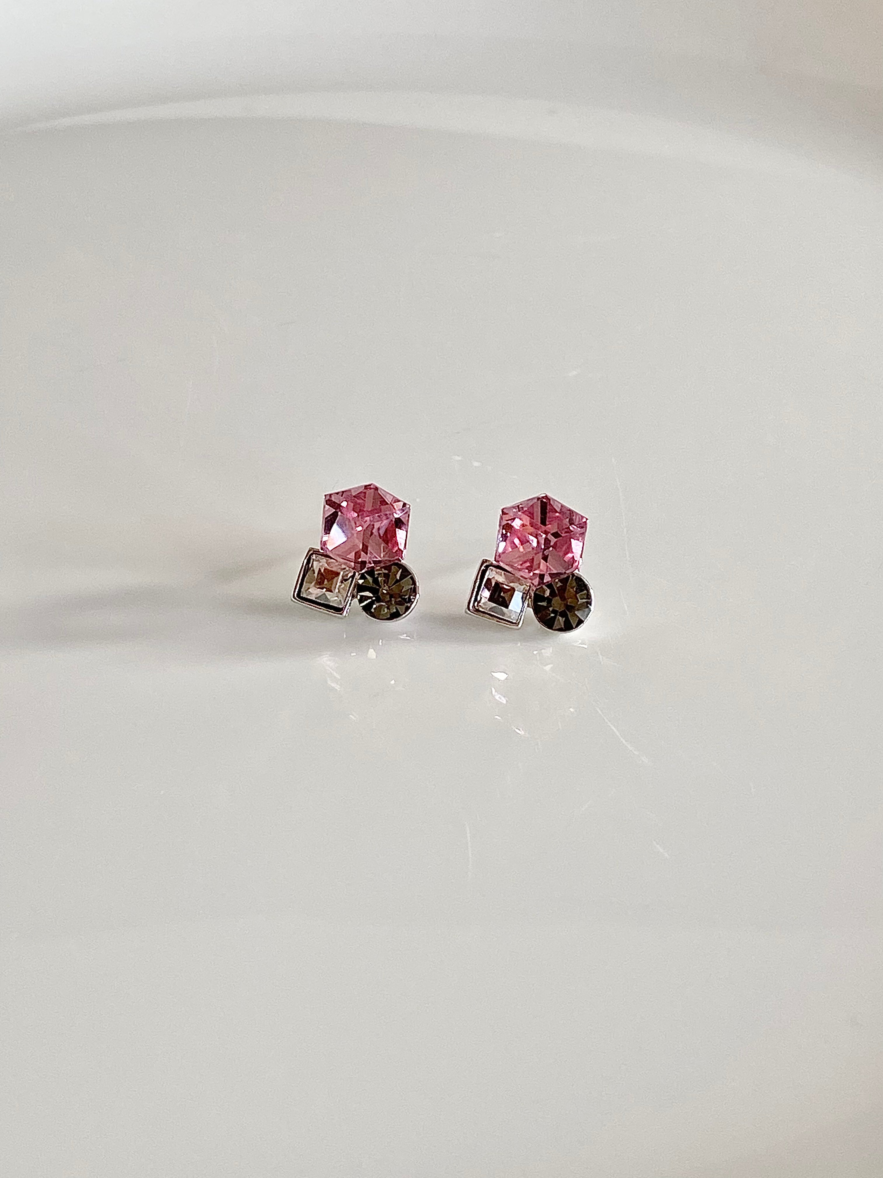 Swarovski Petite Trio Crystal Stud Earrings (6 colours)