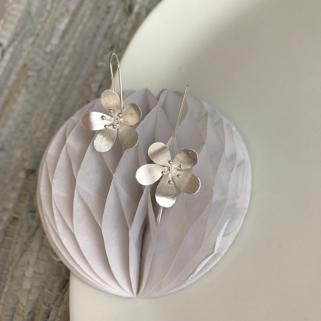 Matte Petal Cluster Earrings
