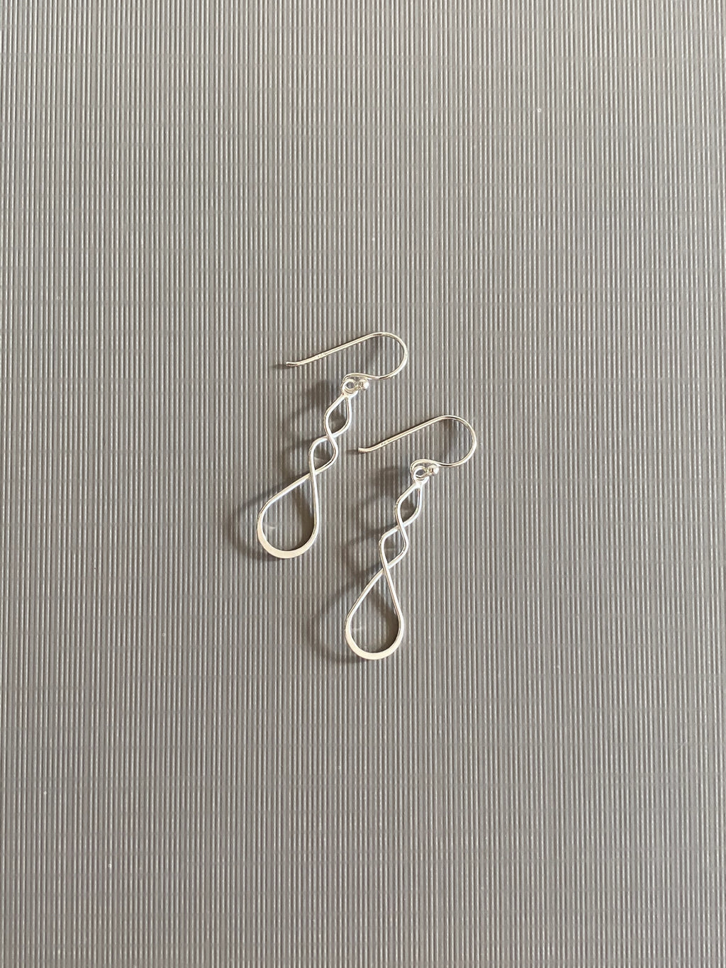 Twisted Line Drop Earrings