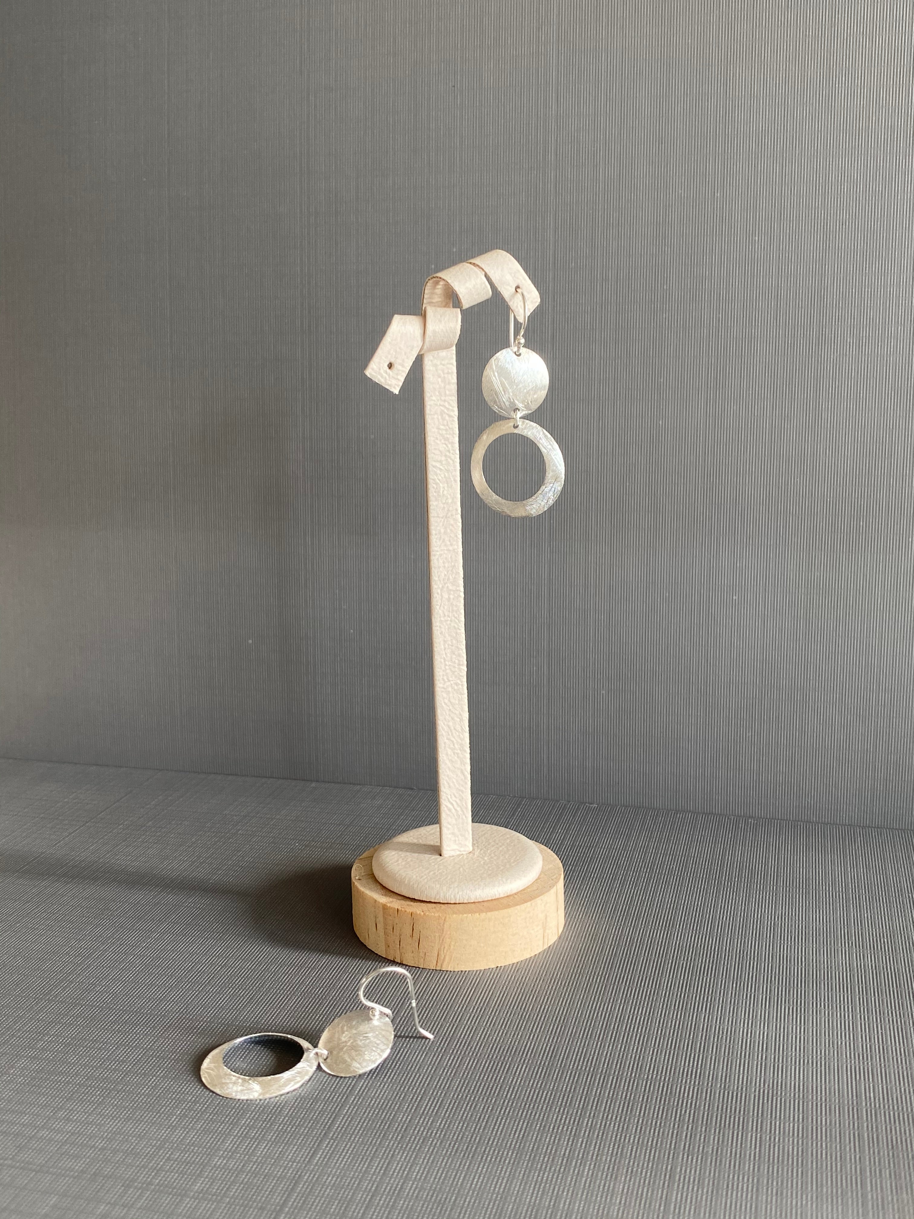 Silver Circle Earrings