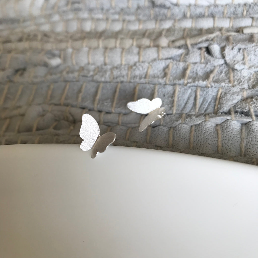 Matte Butterfly Silhouette Earrings