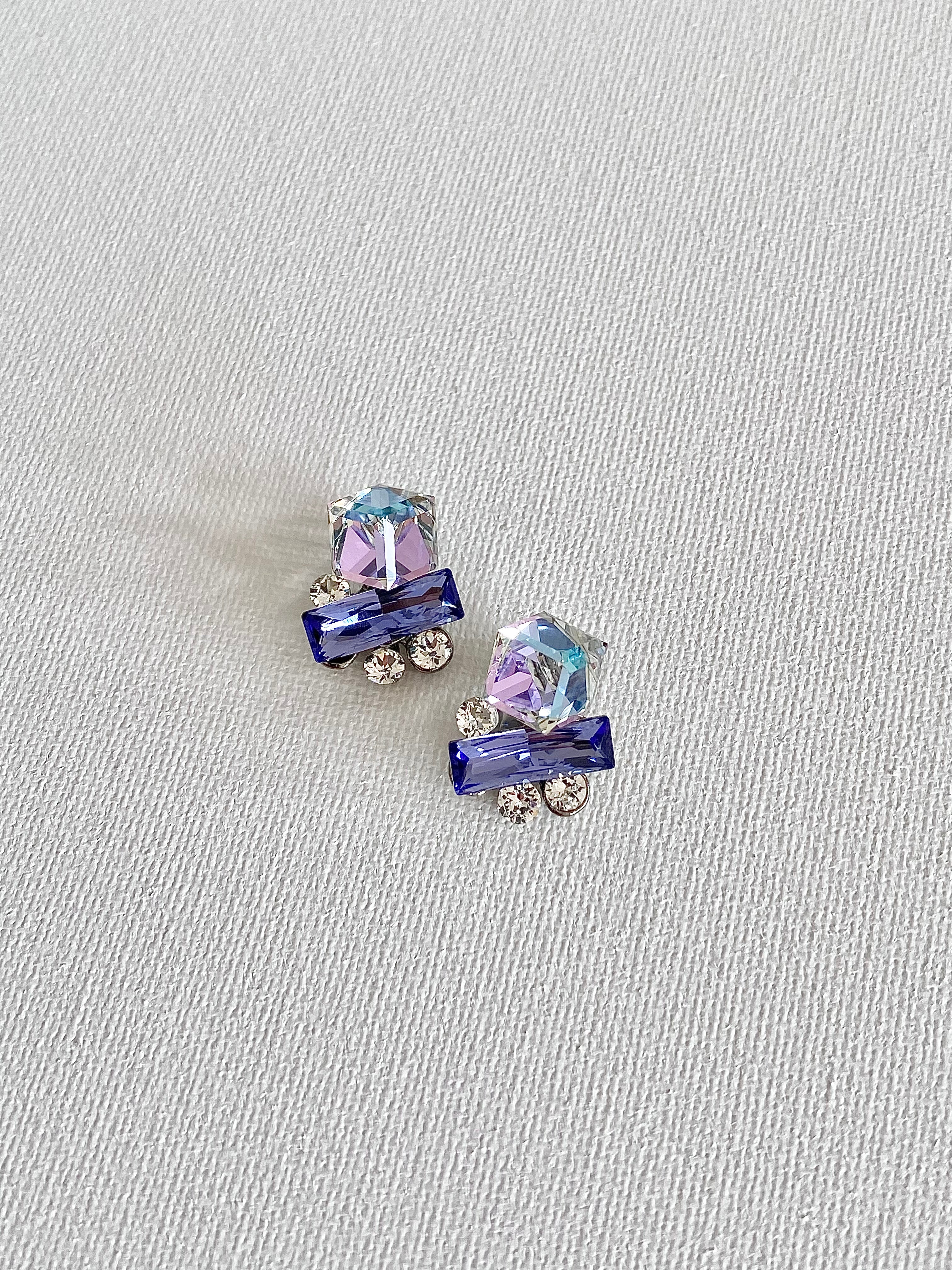 Swarovski Petite Bar Trio Stud Earrings (3 colours)