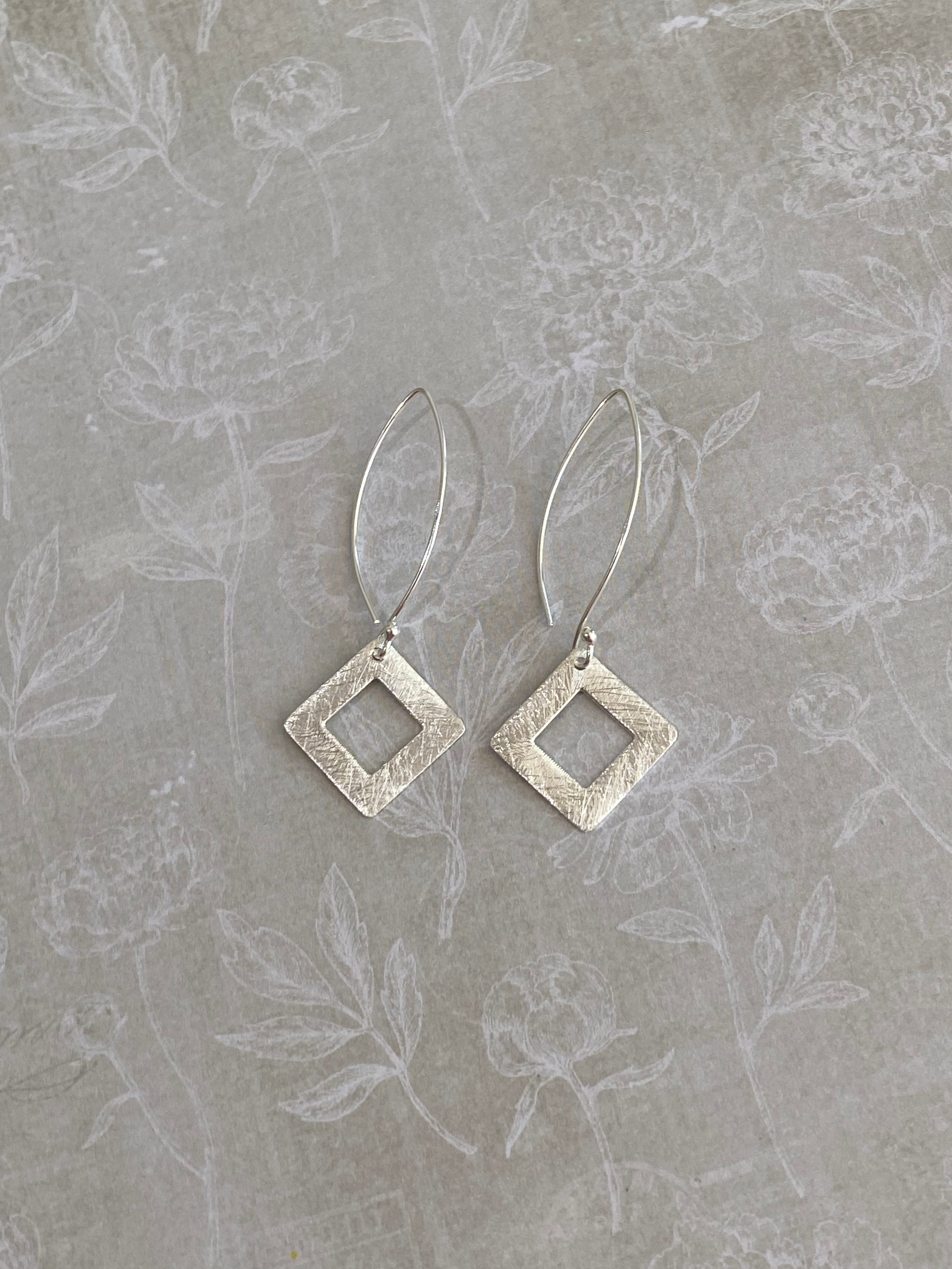 Geometric Square Earrings