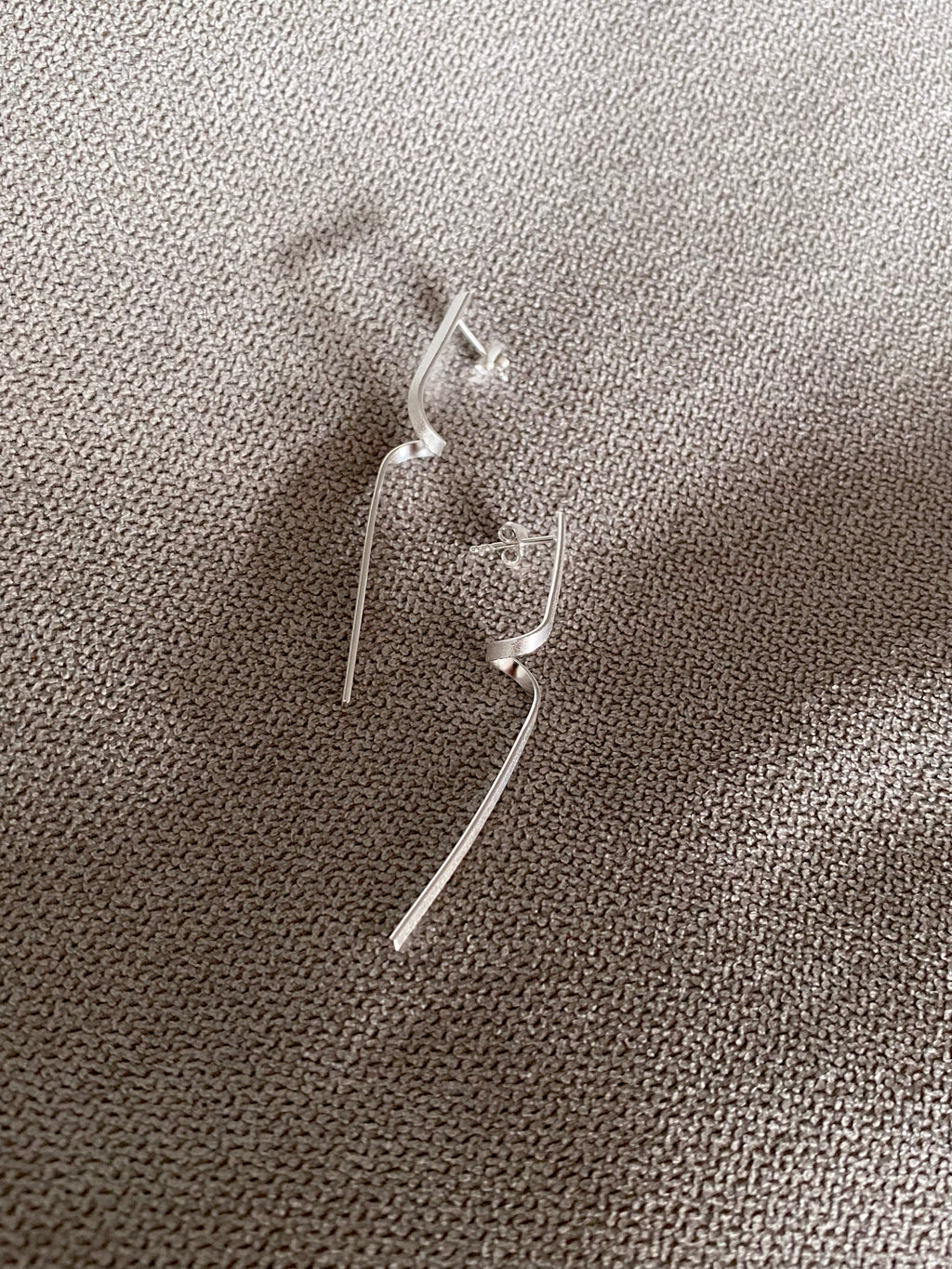 Silver Flow Earrings