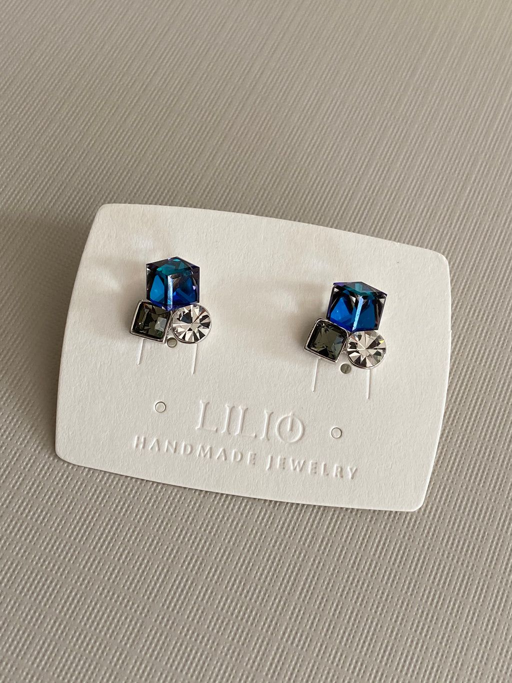 Swarovski Petite Trio Crystal Stud Earrings (2 colours)