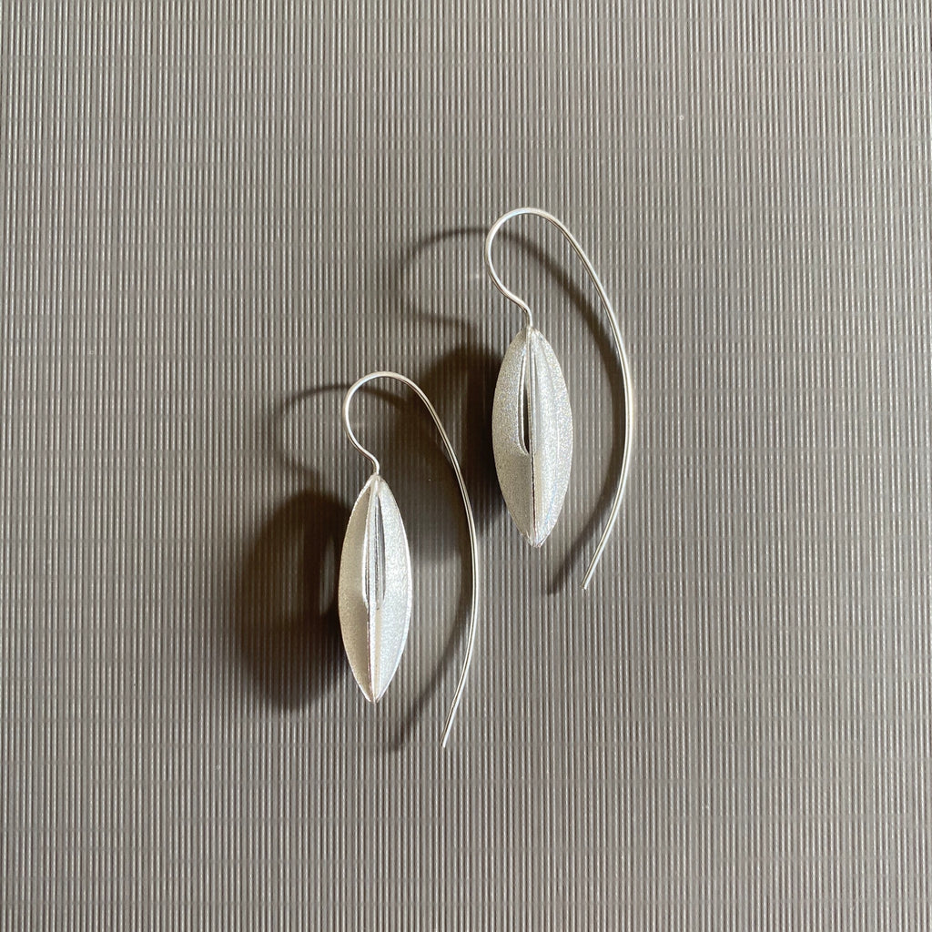 Silver Leaf Earrings