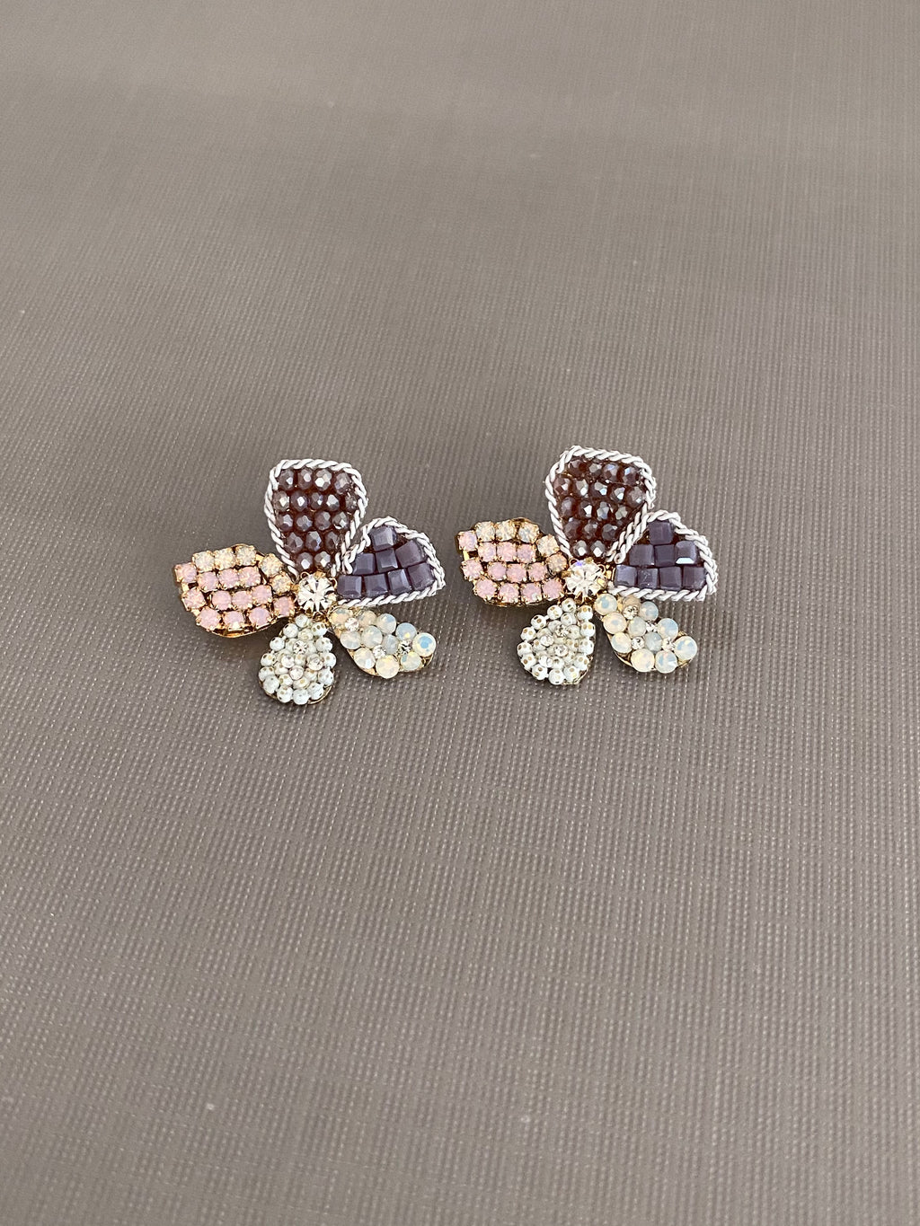 Rhea Petal Cluster Stud Earrings