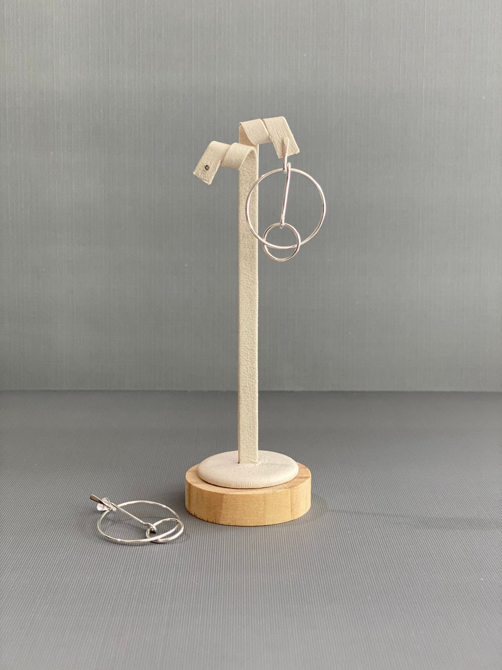 Interlinked Hoop Drop Earrings