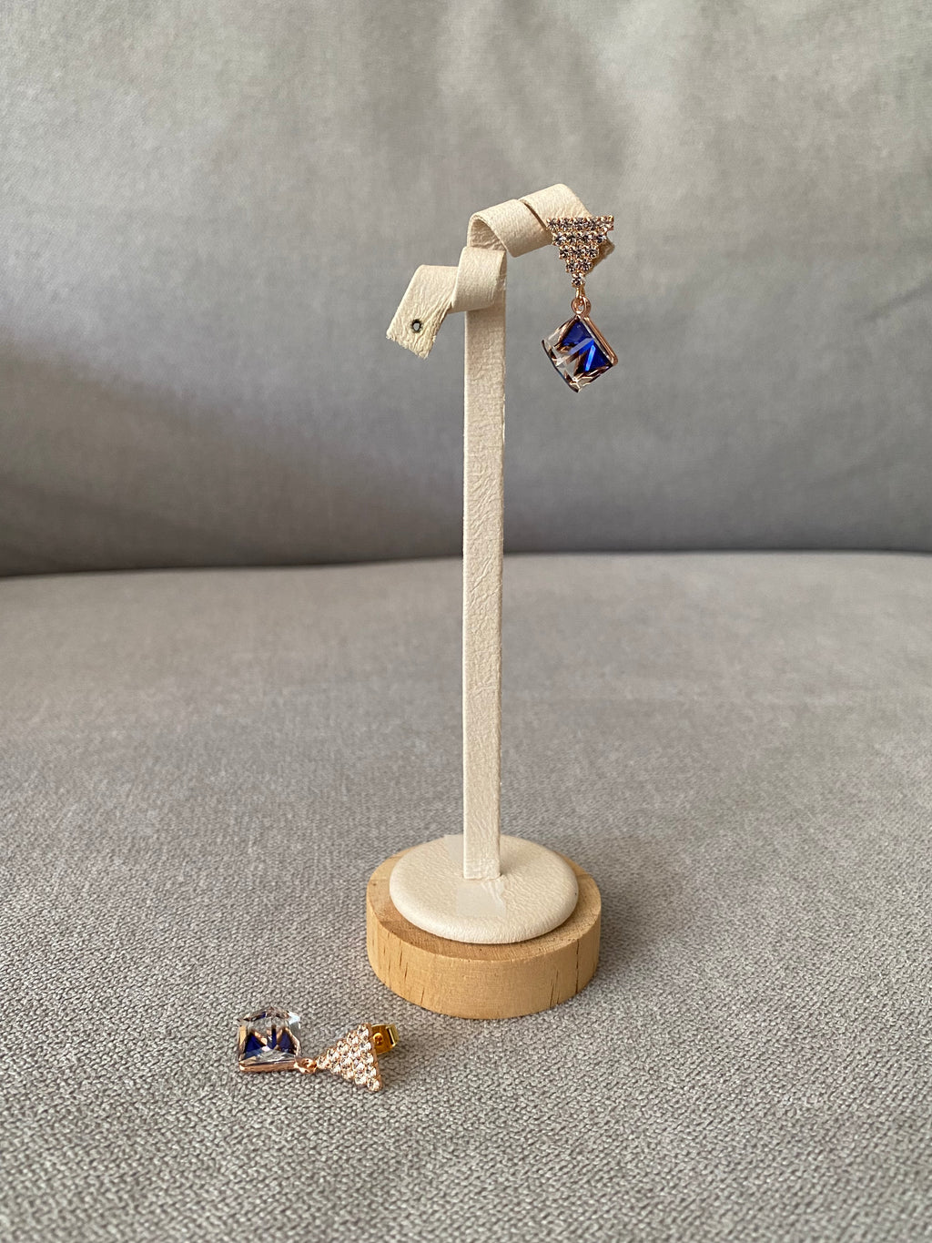 Swarovski Triangle Sparkle Cube Drop Earrings (4 colours)