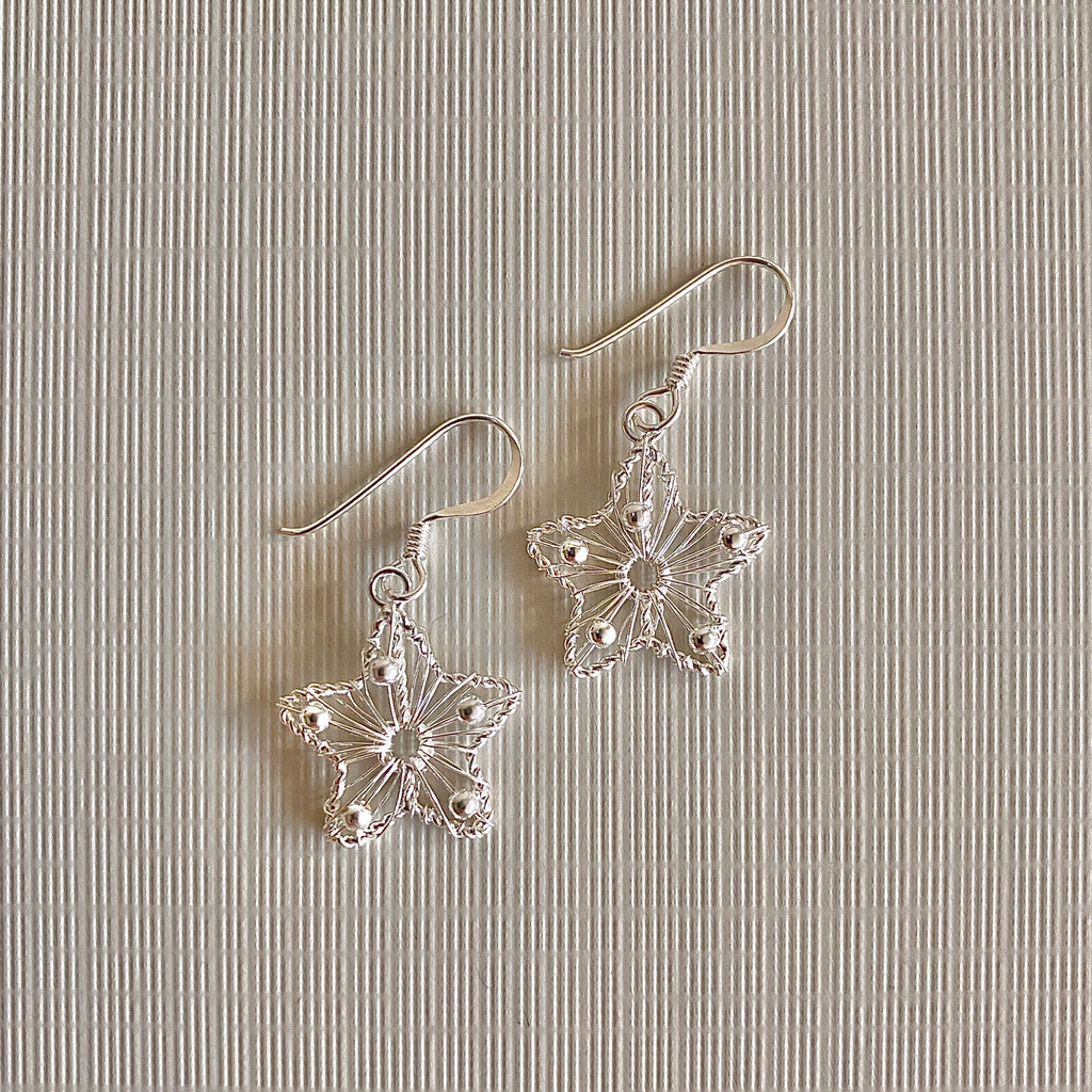 Open Star Earrings