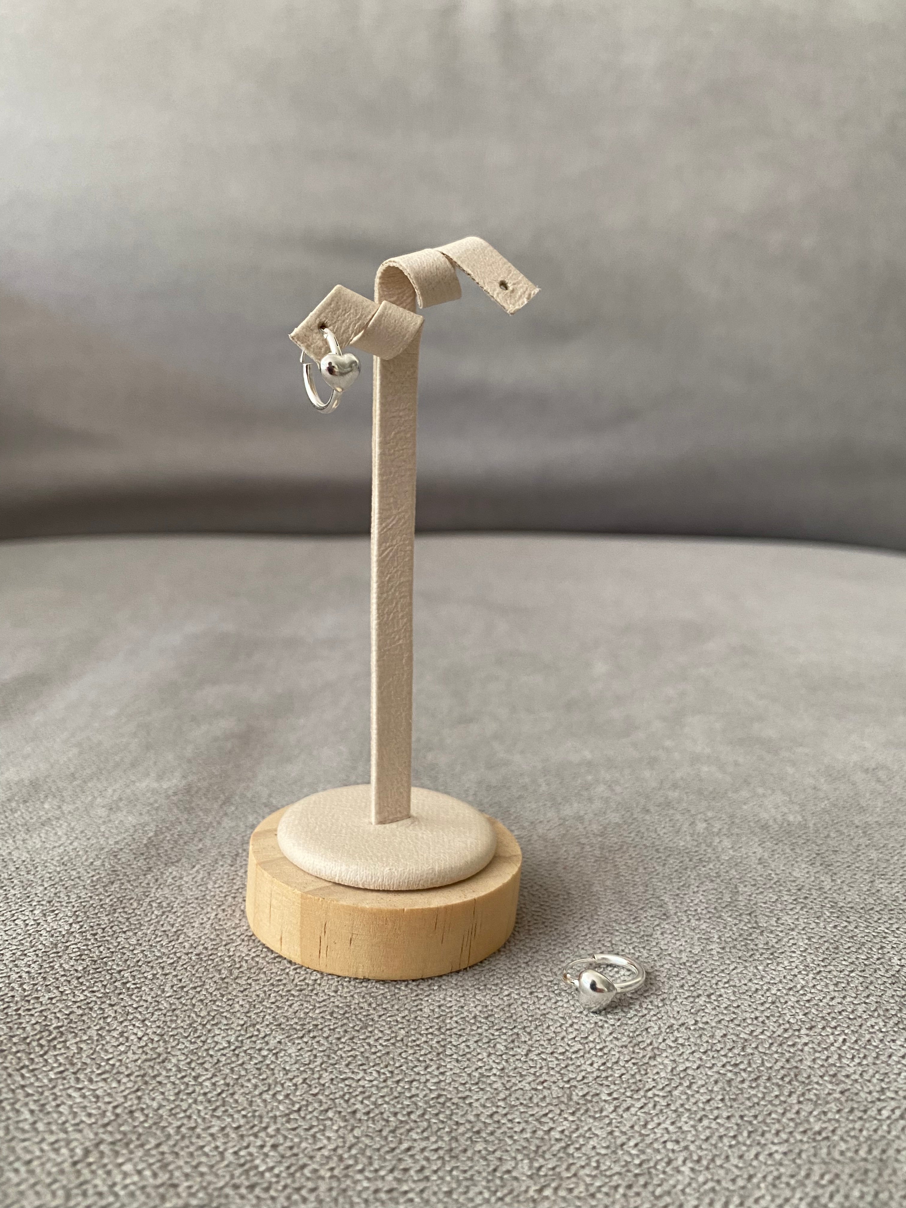 Small Heart Hoop Earrings