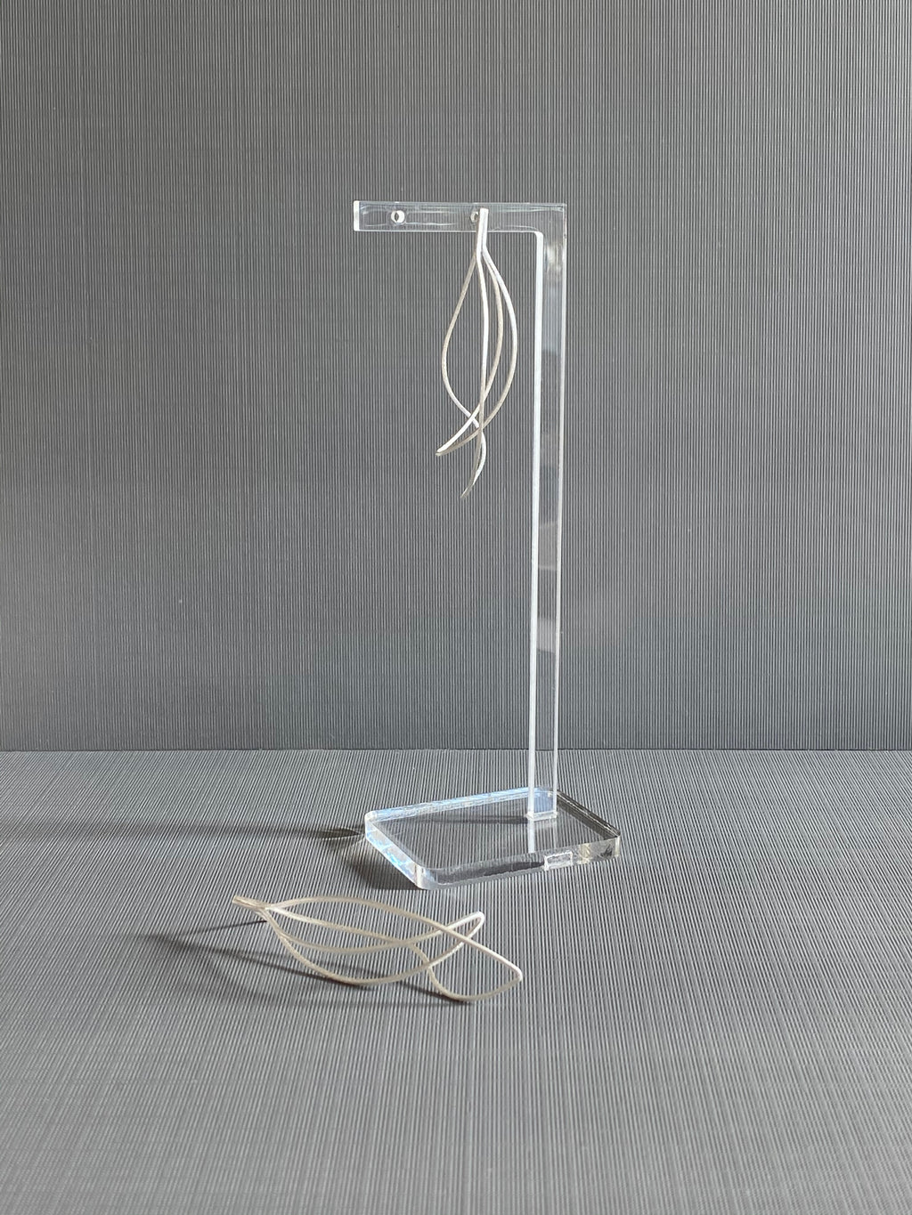 Silver Curve Earrings