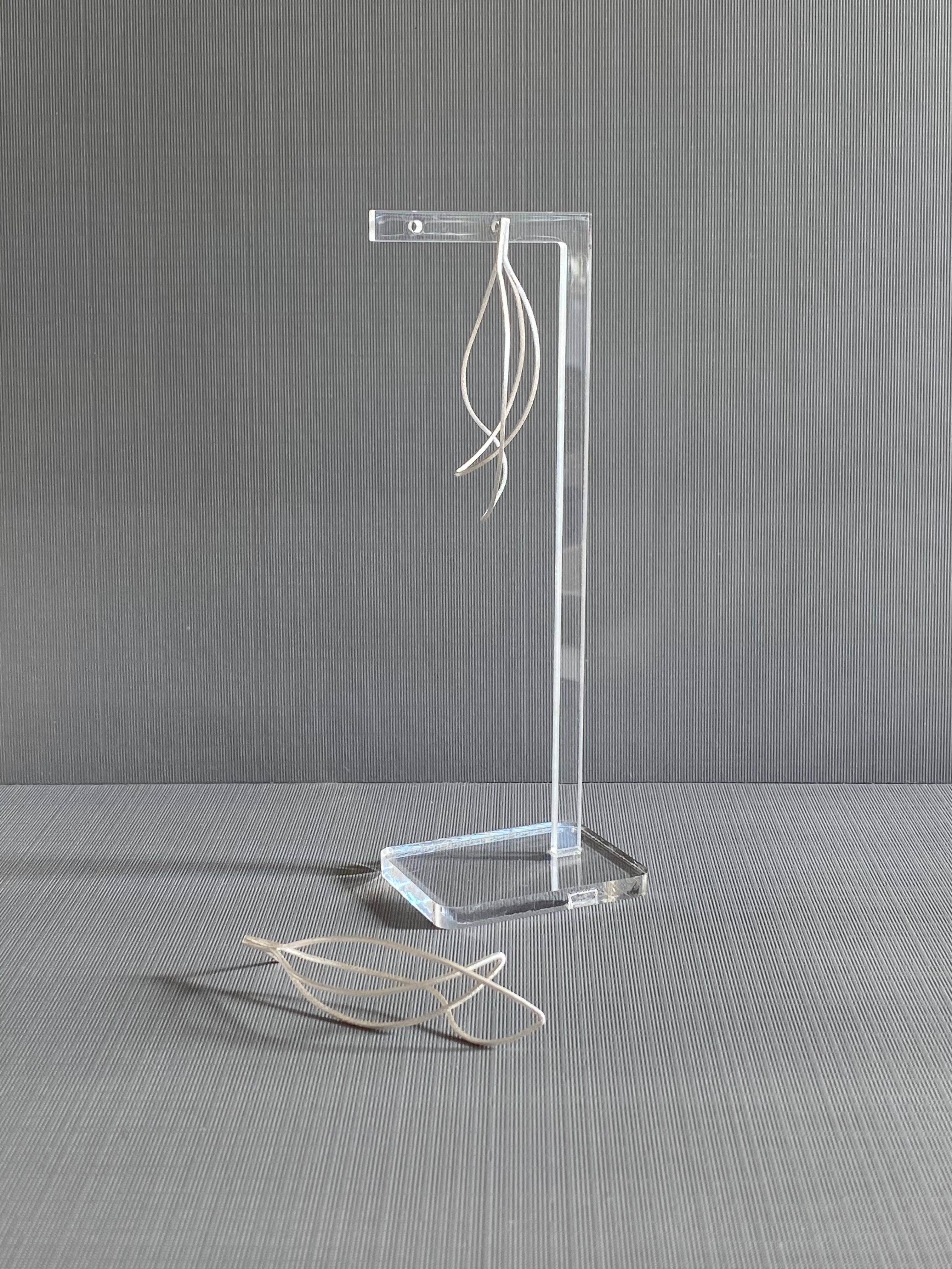 Silver Curve Earrings