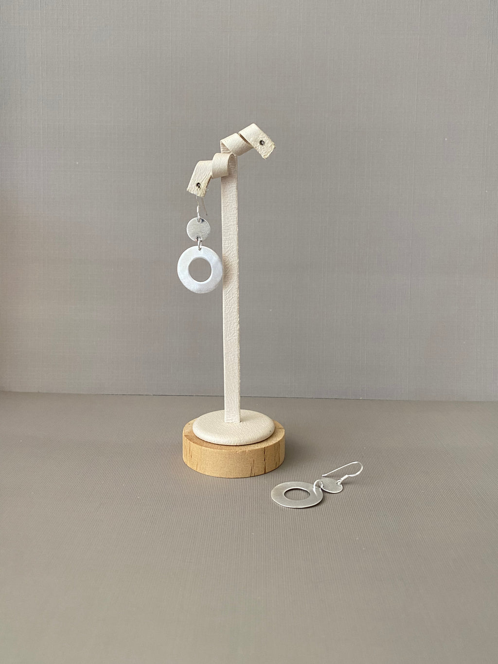 Open Circle Drop Earrings