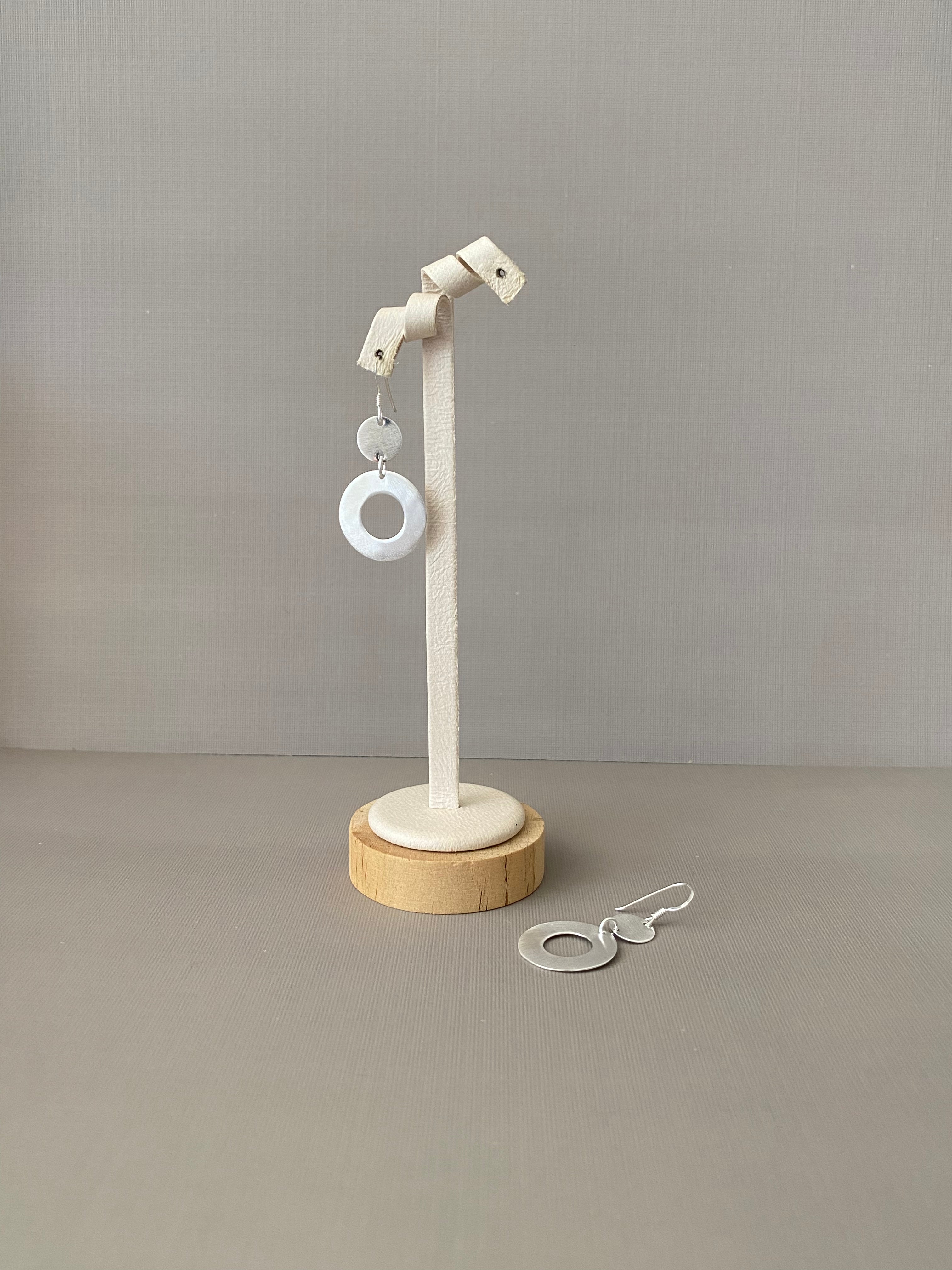 Open Circle Drop Earrings