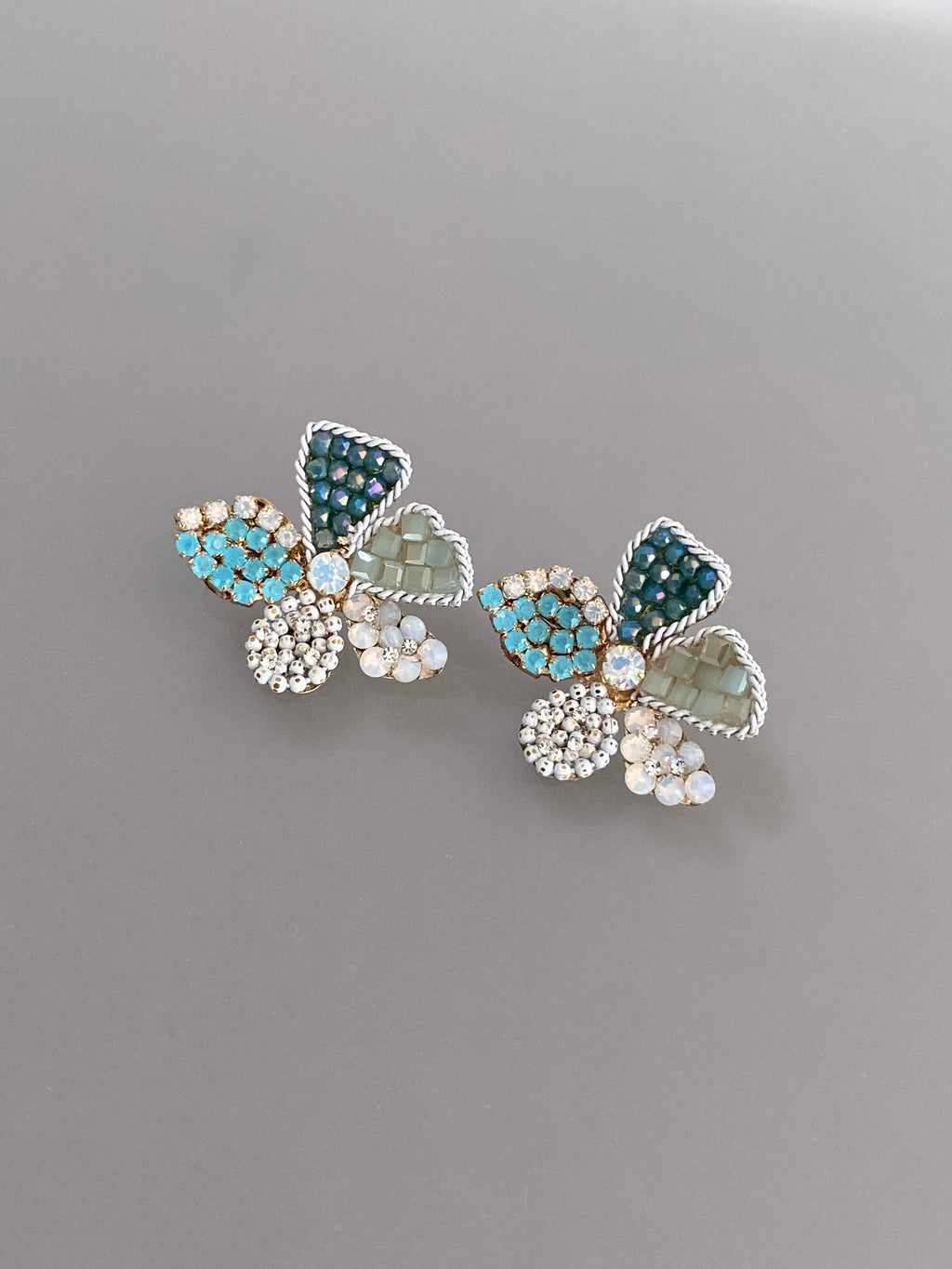 Rhea Petal Cluster Stud Earrings