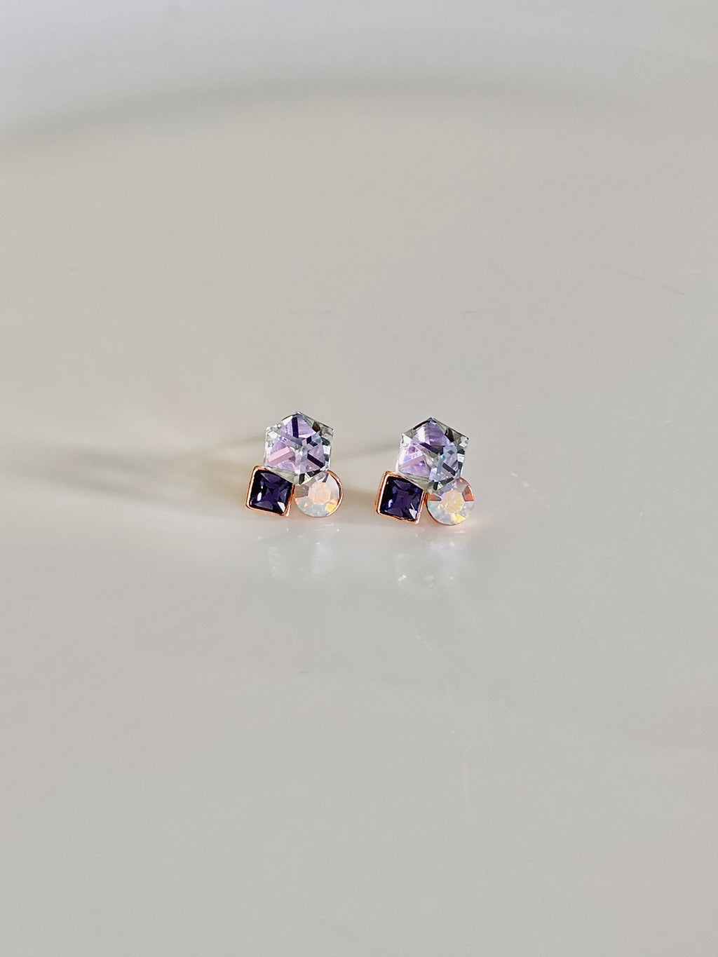 Swarovski Petite Trio Crystal Stud Earrings (6 colours)