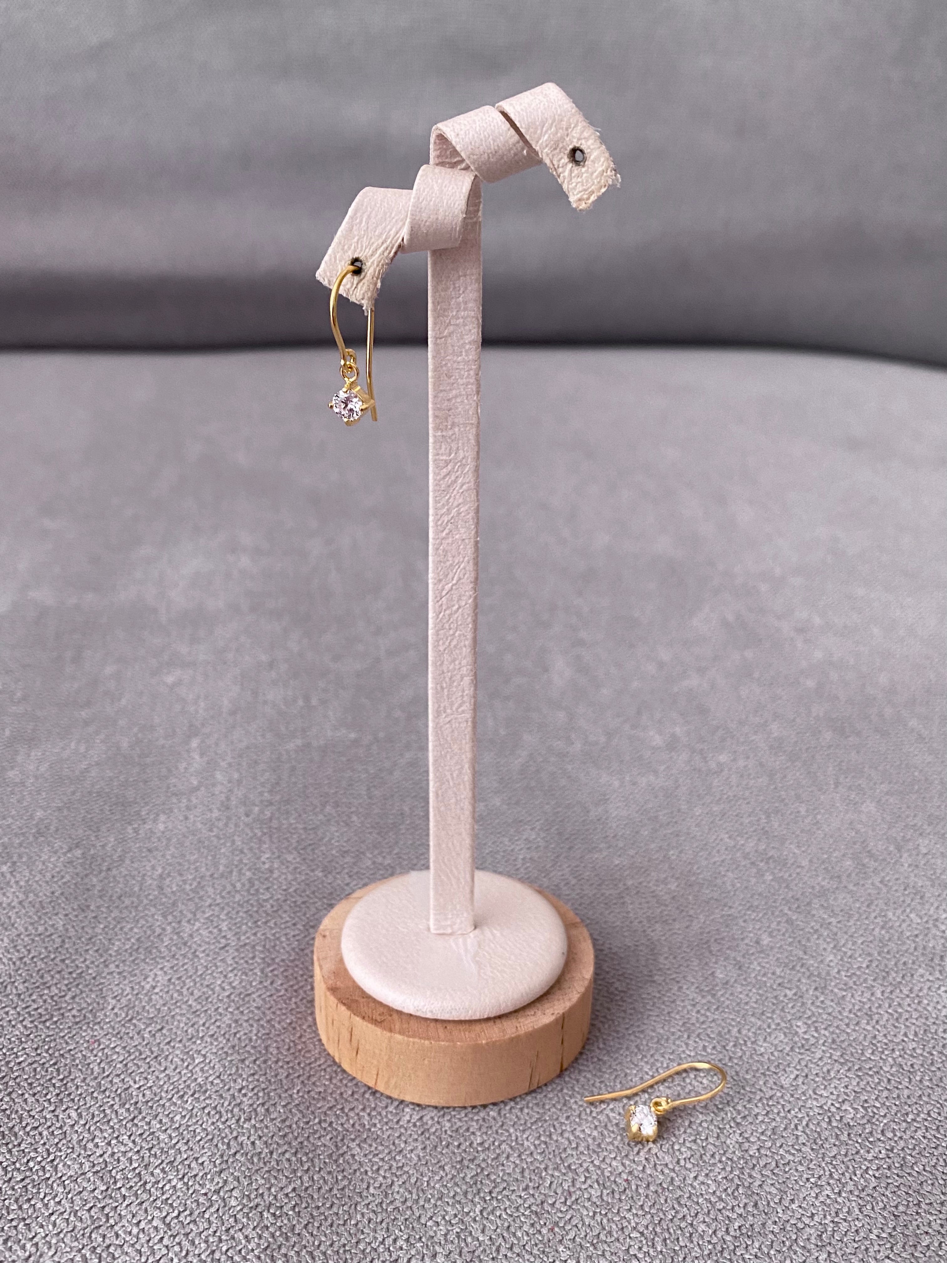 Gold Cubic Zirconia Earrings