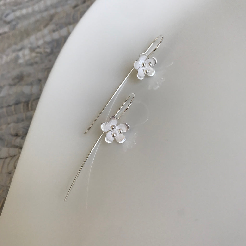 Matte Blossom Hook Earrings