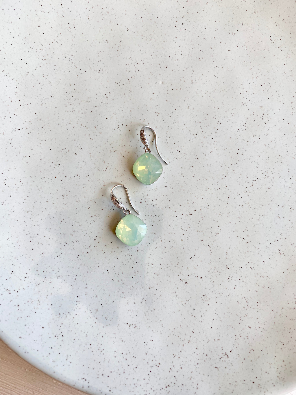 Swarovski Cushion Drop Earrings (5 colours)