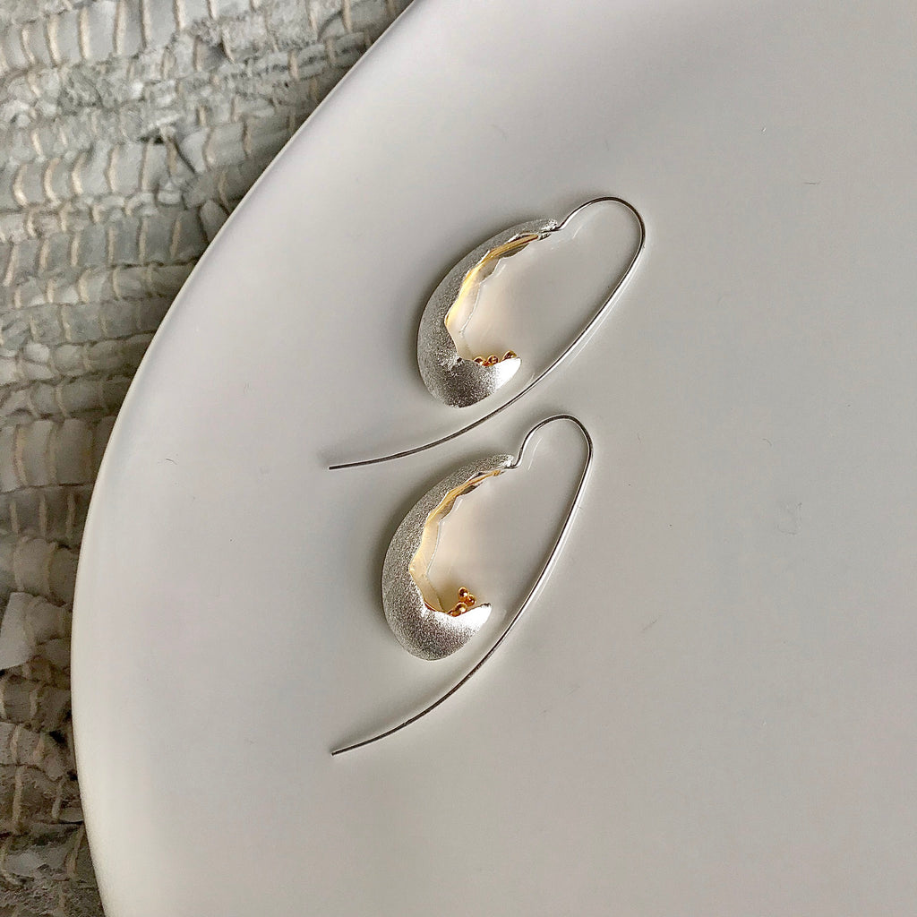 Dual Wave Curve Earrings