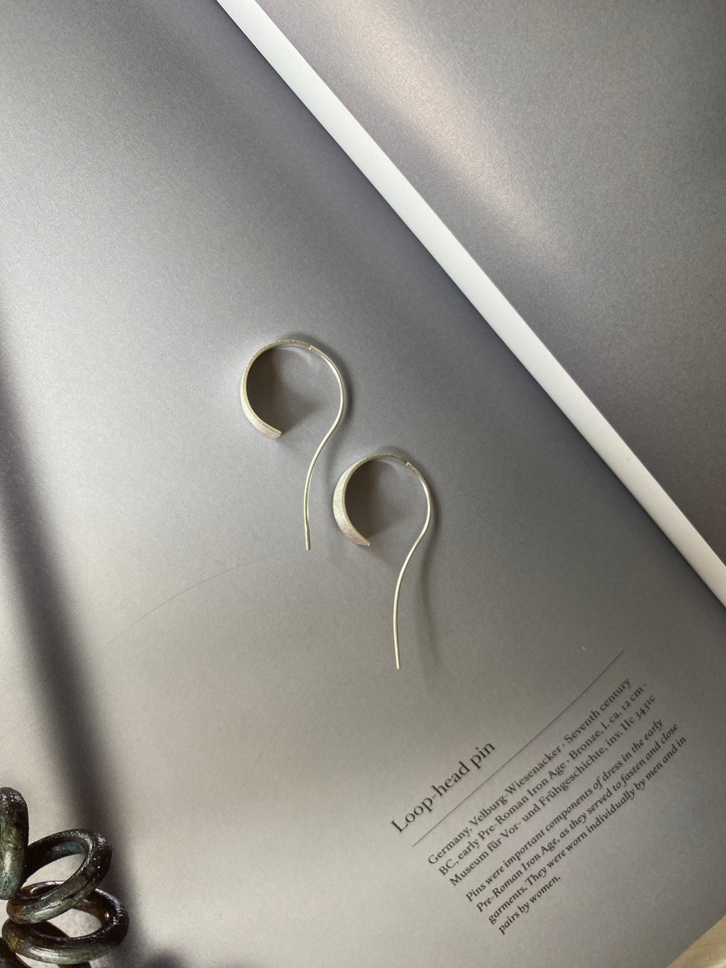 Silver Curl Earrings