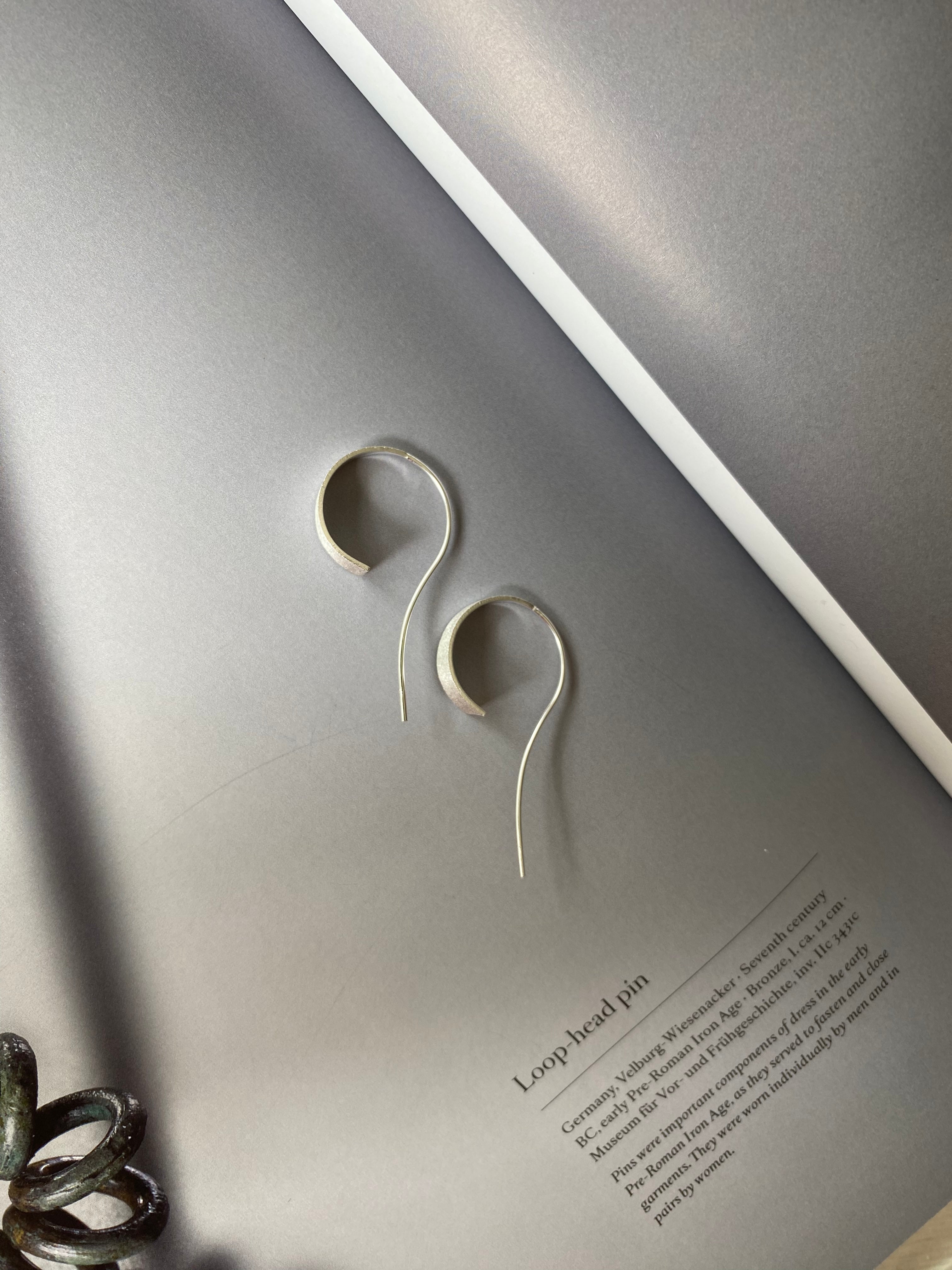 Silver Curl Earrings