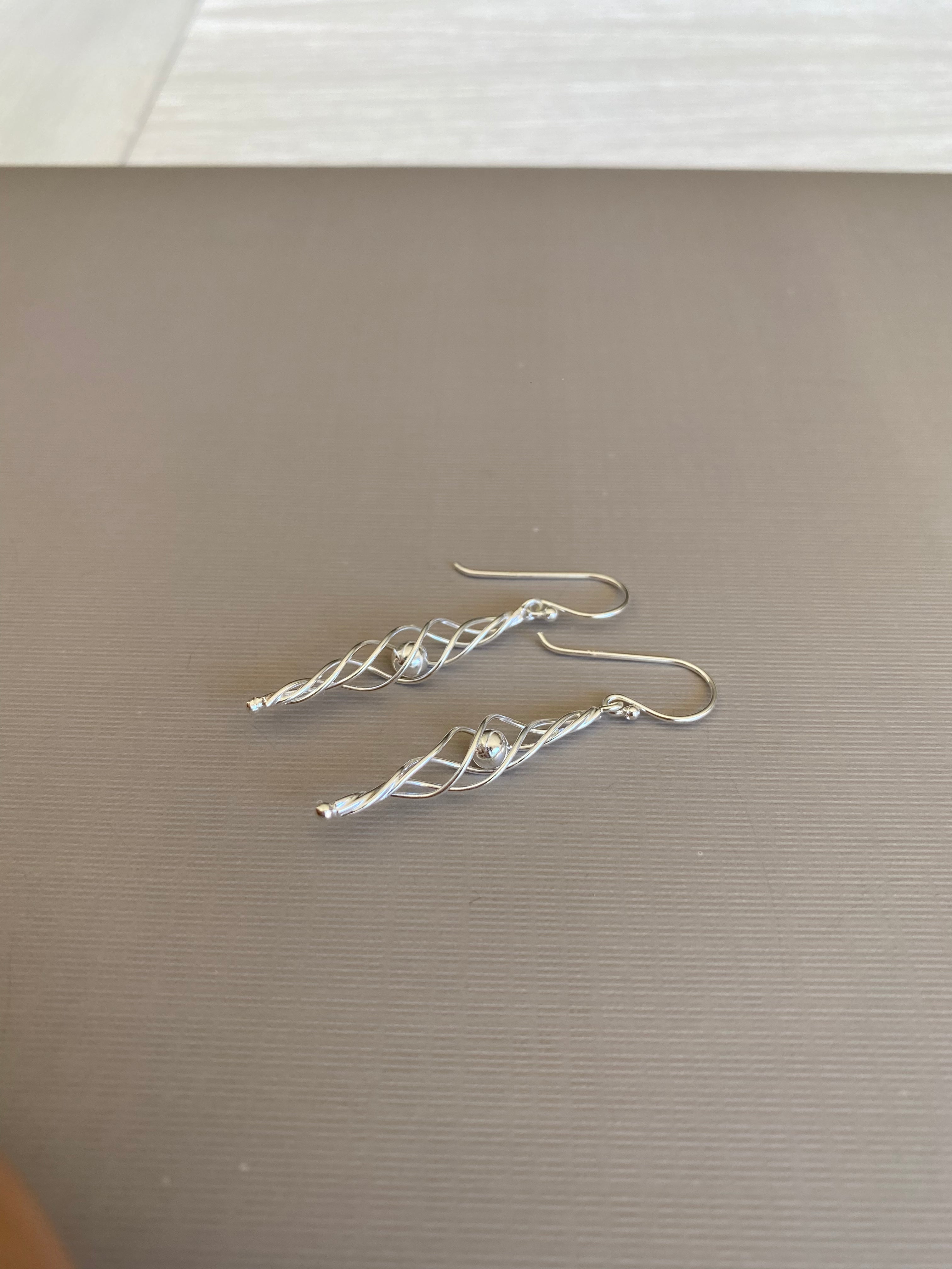 Twisted Bar Earrings