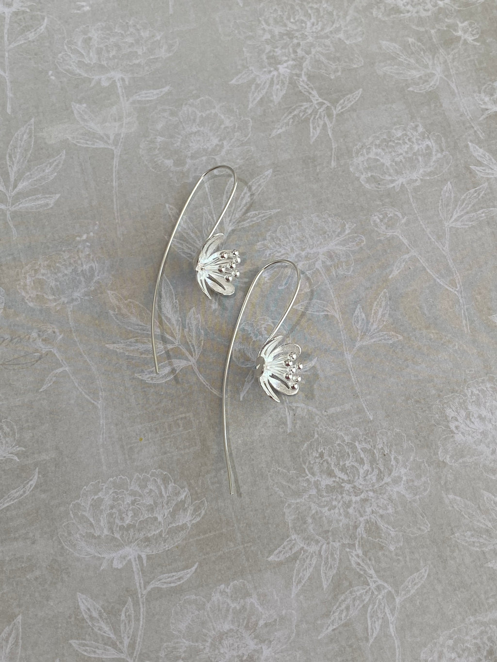 Matte Petal Cluster Earrings