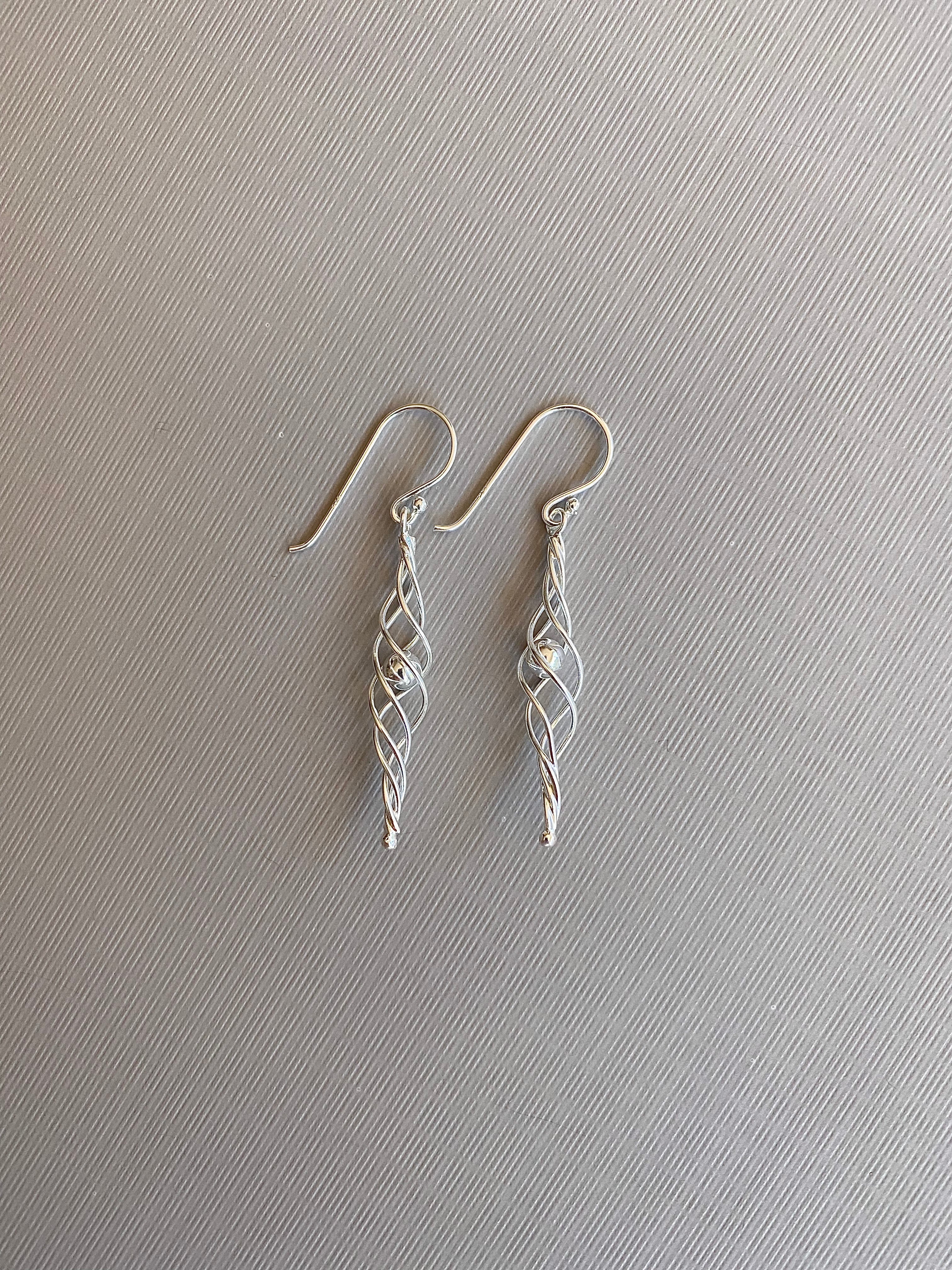 Twisted Bar Earrings