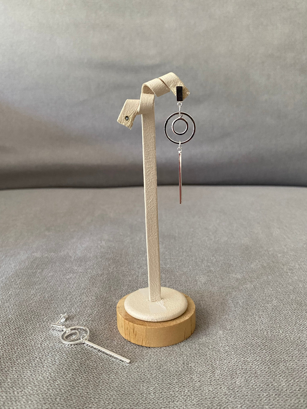 Circular Line Drop Earrings