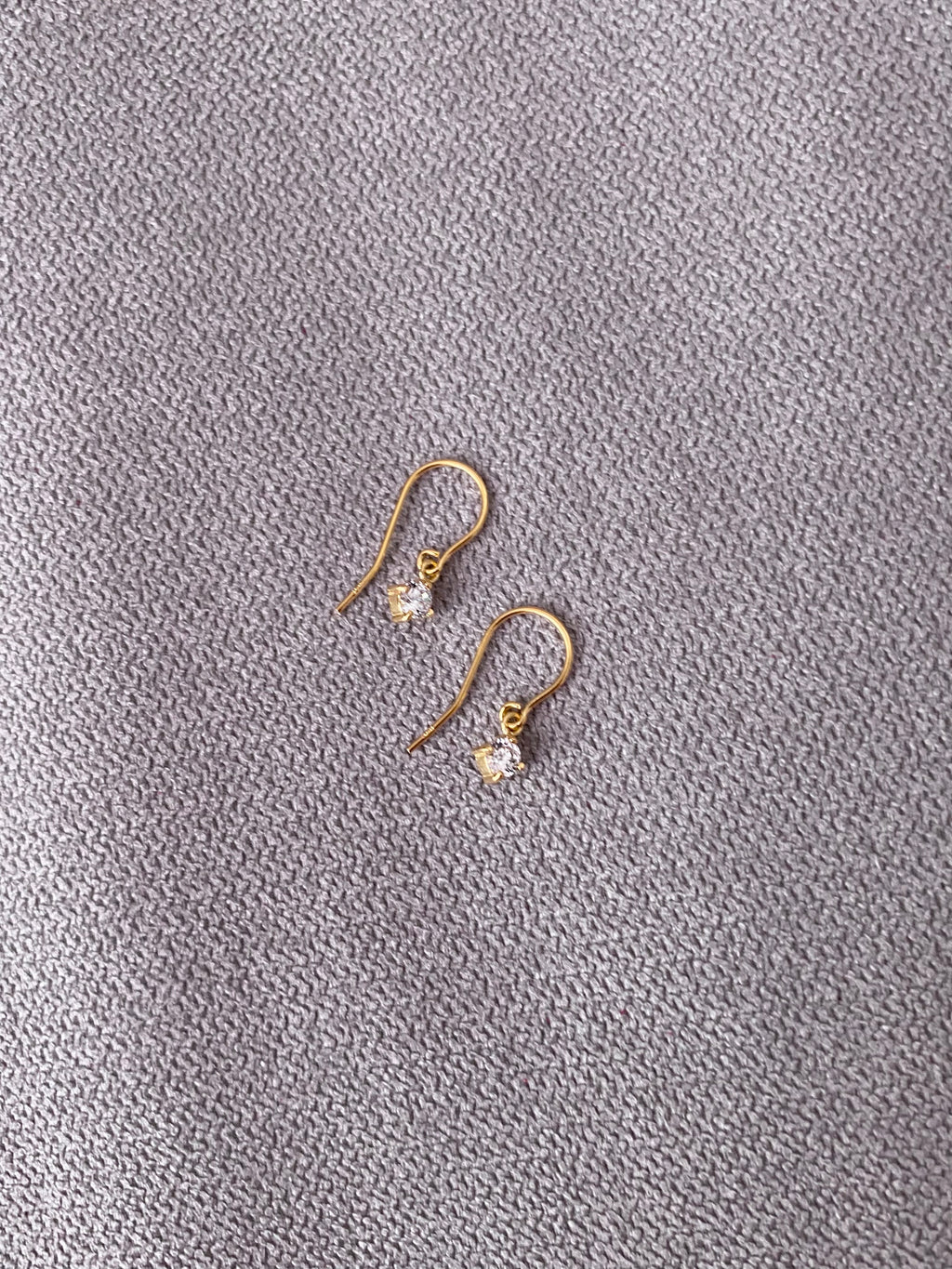 Gold Cubic Zirconia Earrings