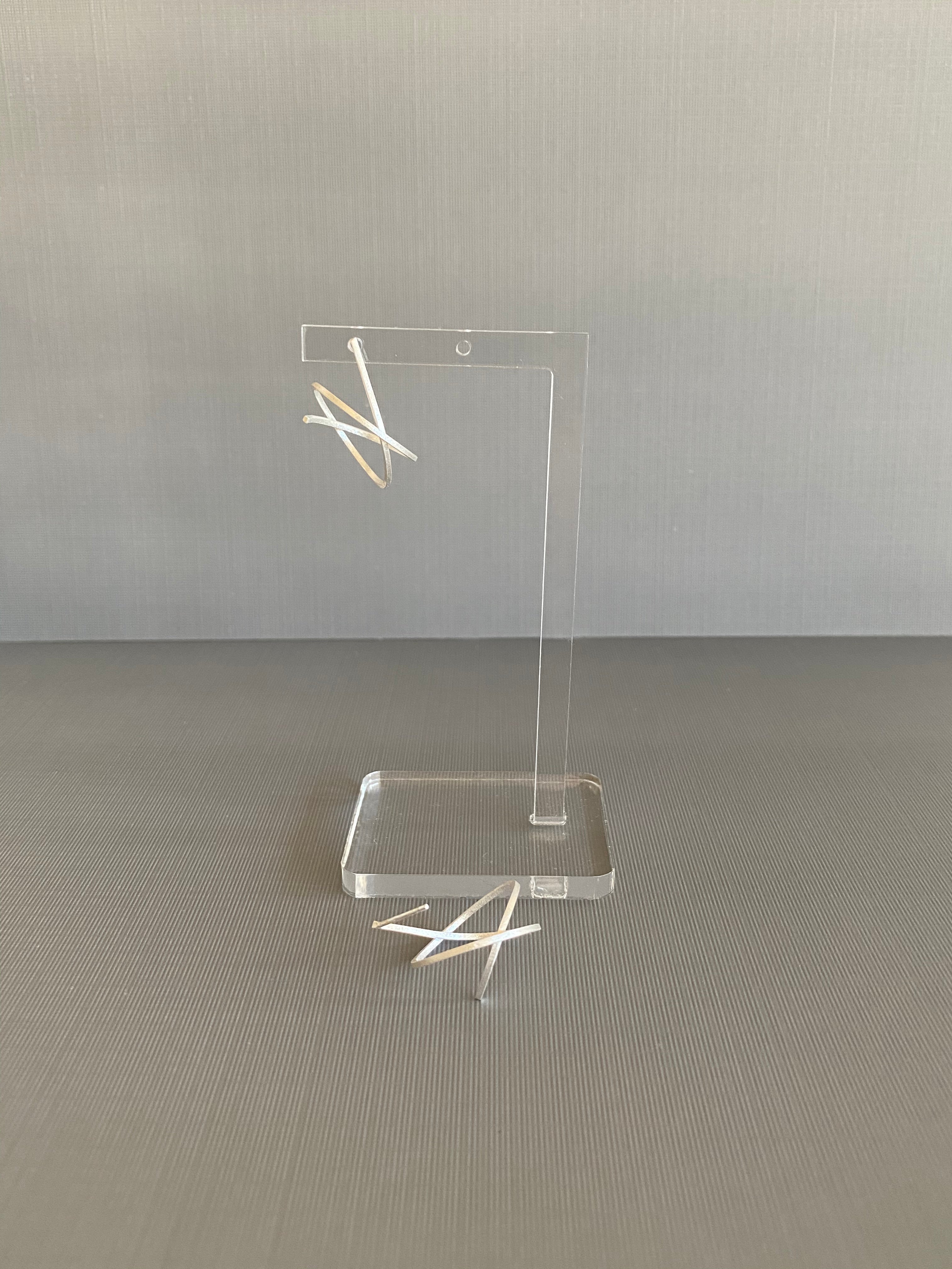 Silver Abstract Sphere Earrings