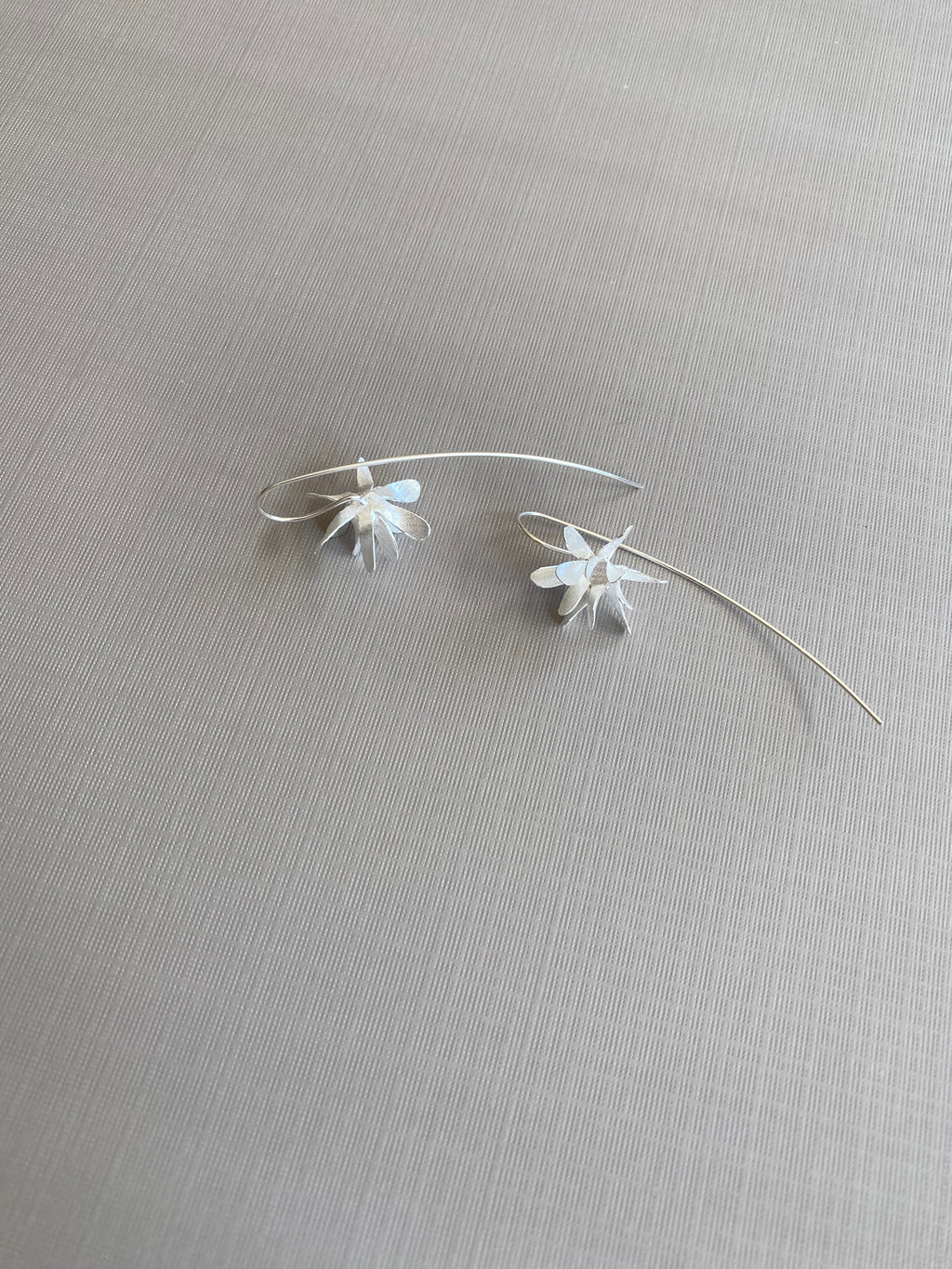 Matte Petal Hook Earrings