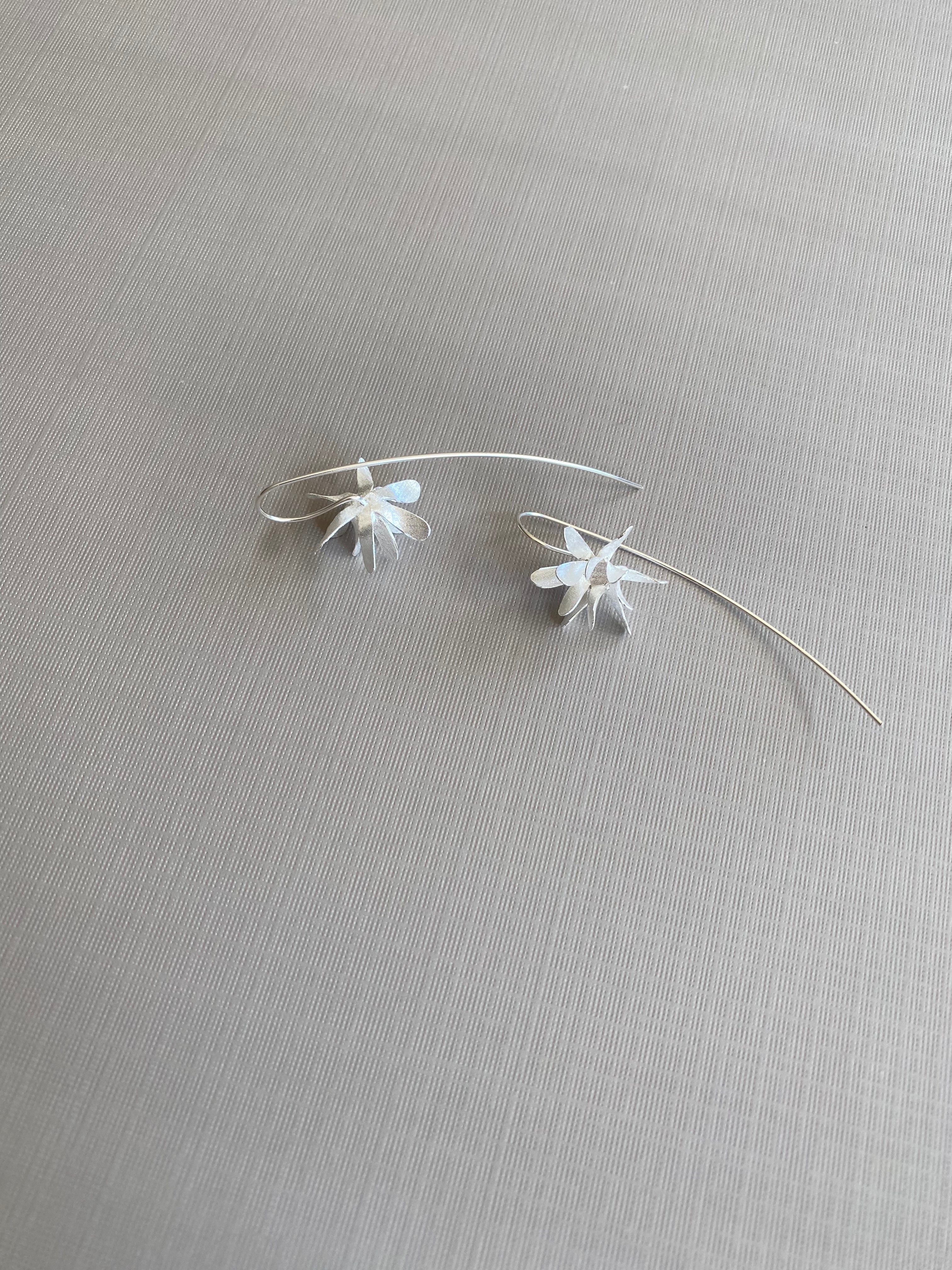Matte Petal Hook Earrings