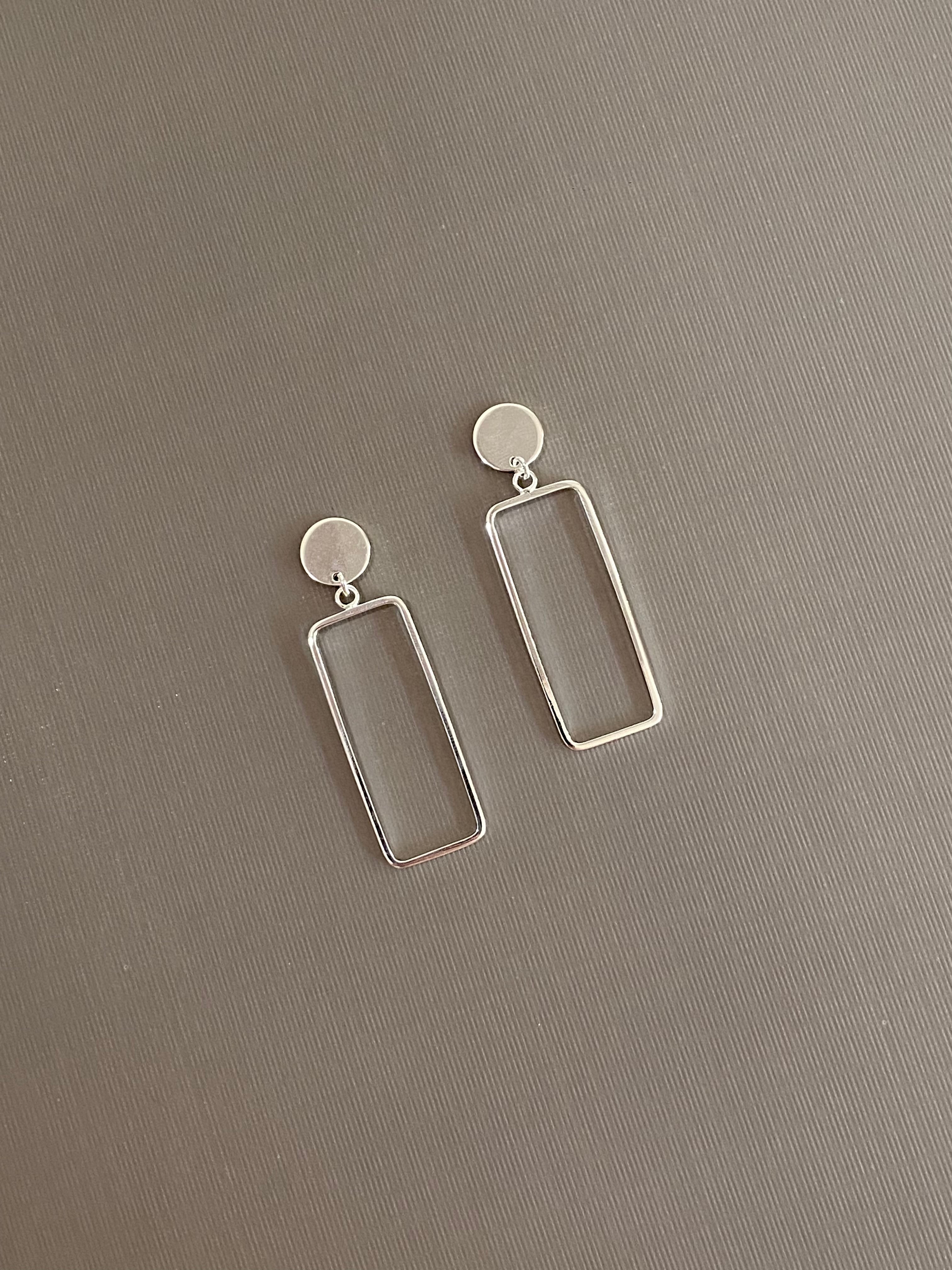 Rectangular Frame Earrings