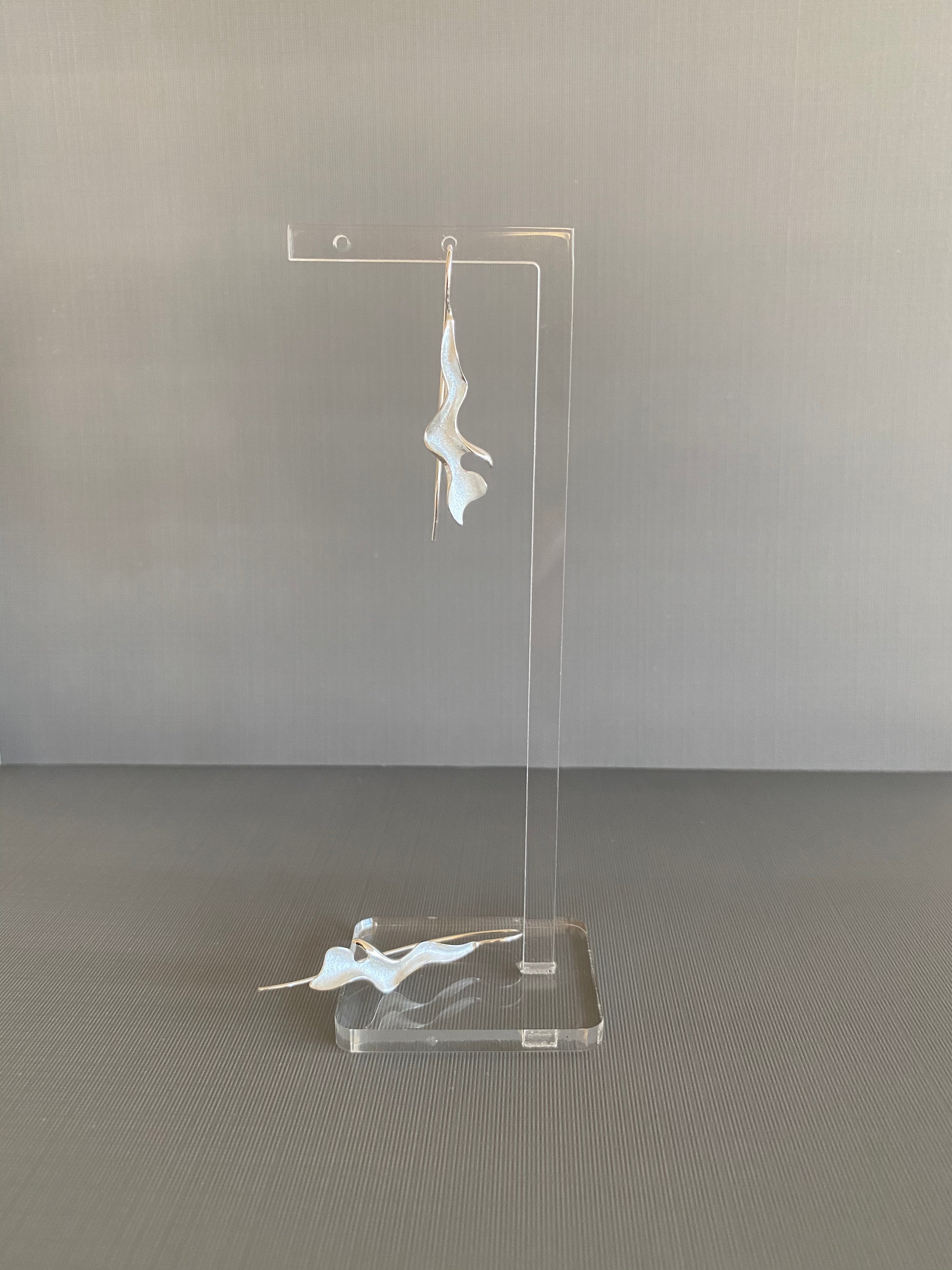 Silver Twist Earrings