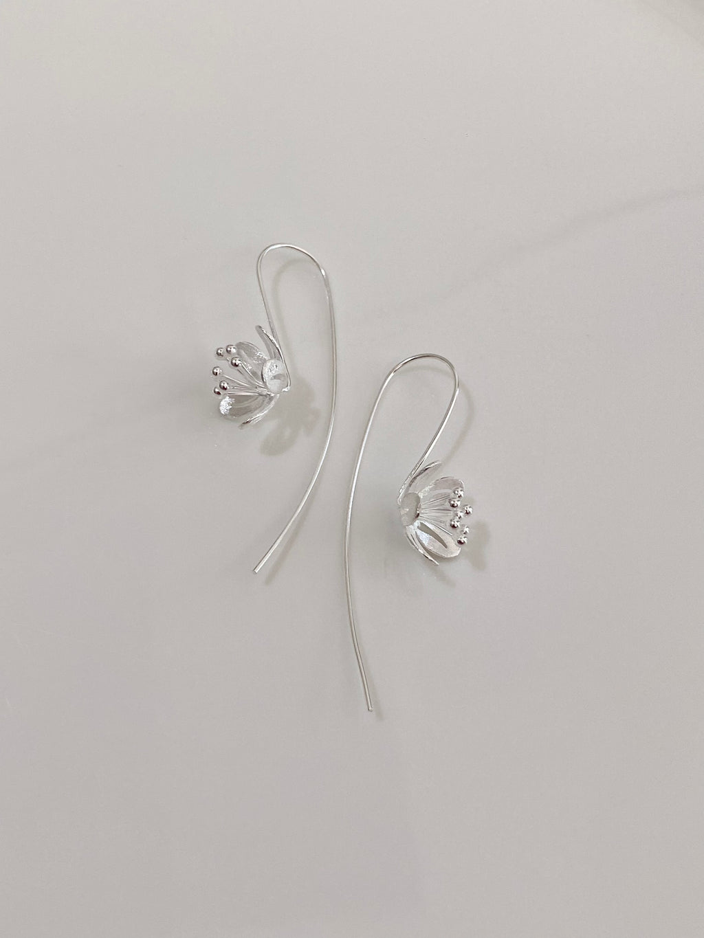 Matte Petal Cluster Earrings