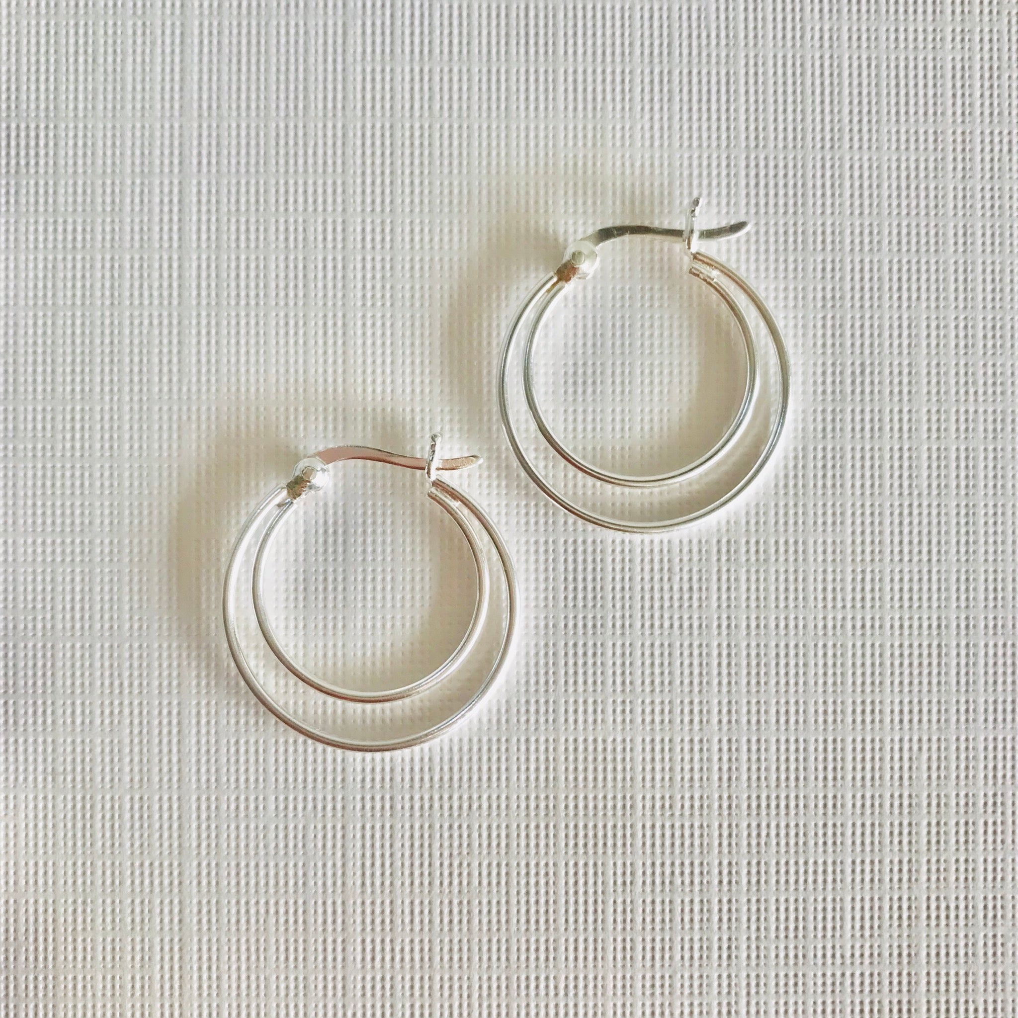 Circular Dual Loop Earrings