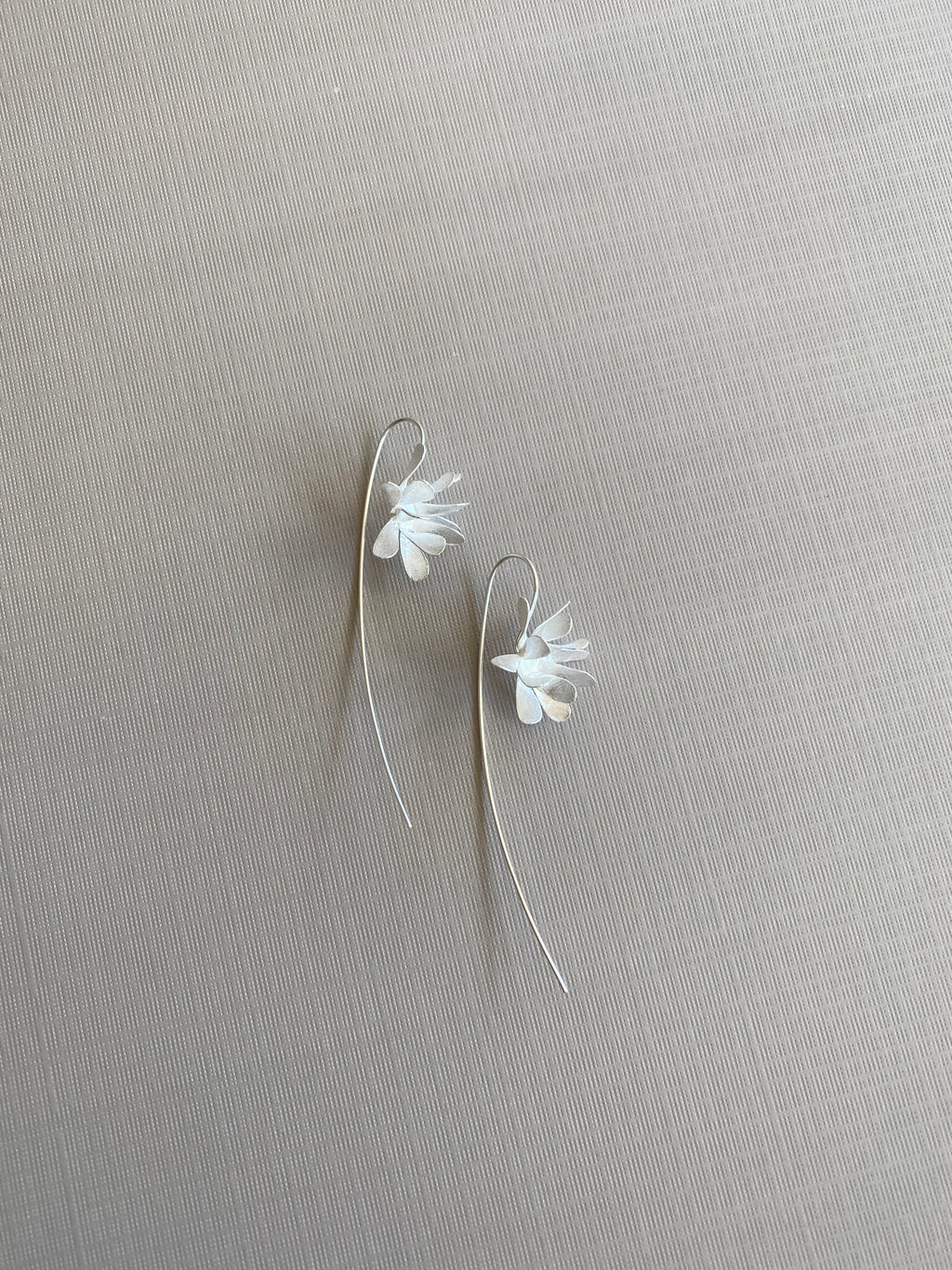 Matte Petal Hook Earrings