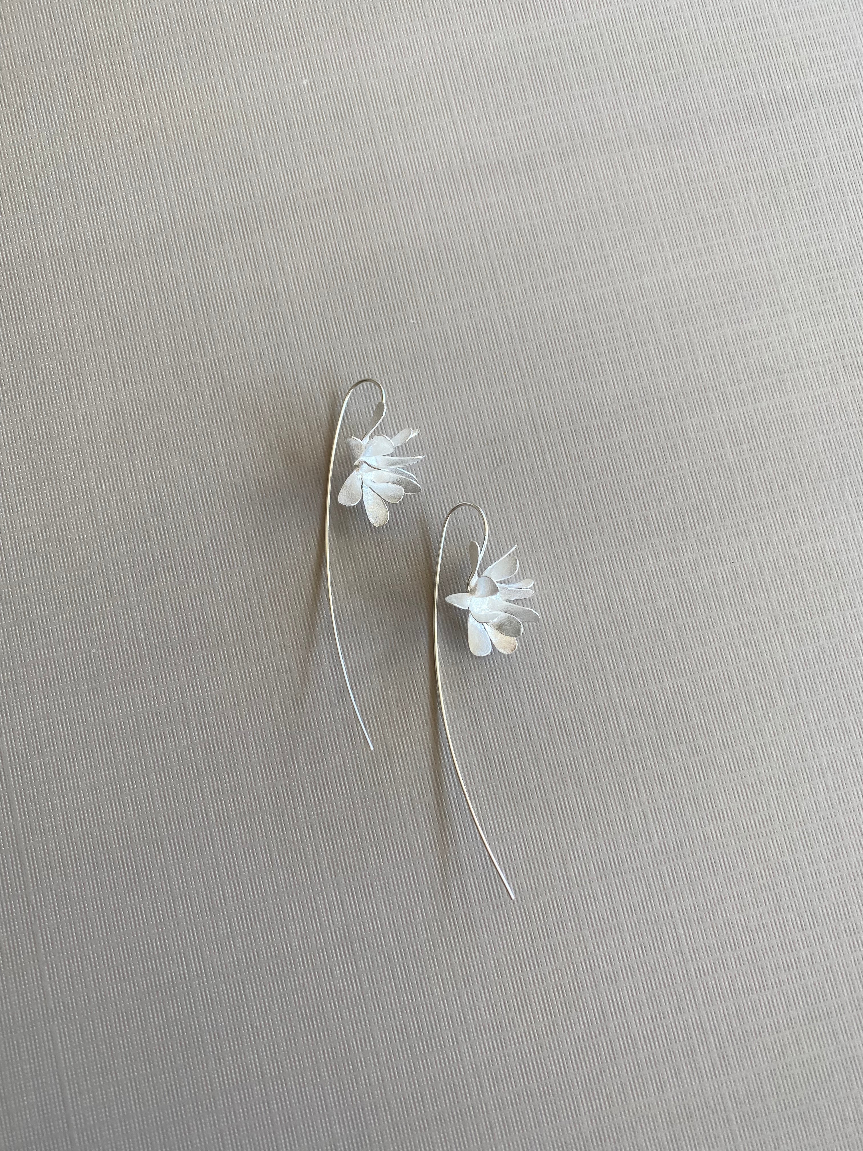 Matte Petal Hook Earrings