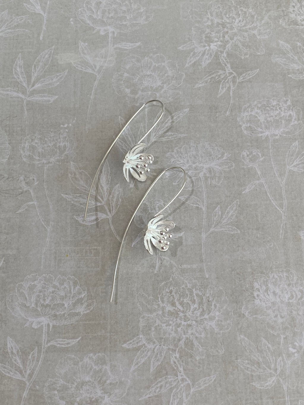 Matte Petal Cluster Earrings