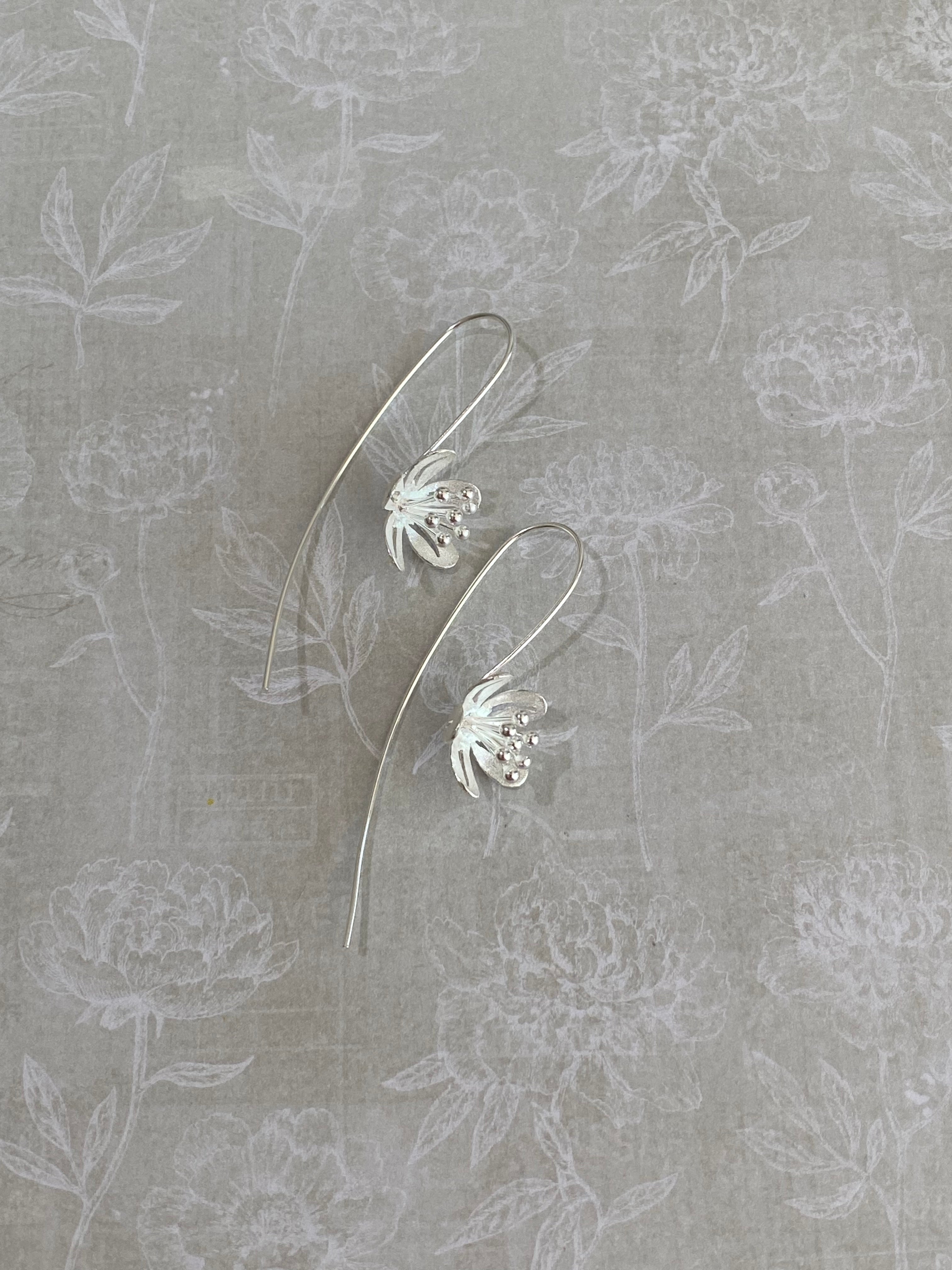 Matte Petal Cluster Earrings