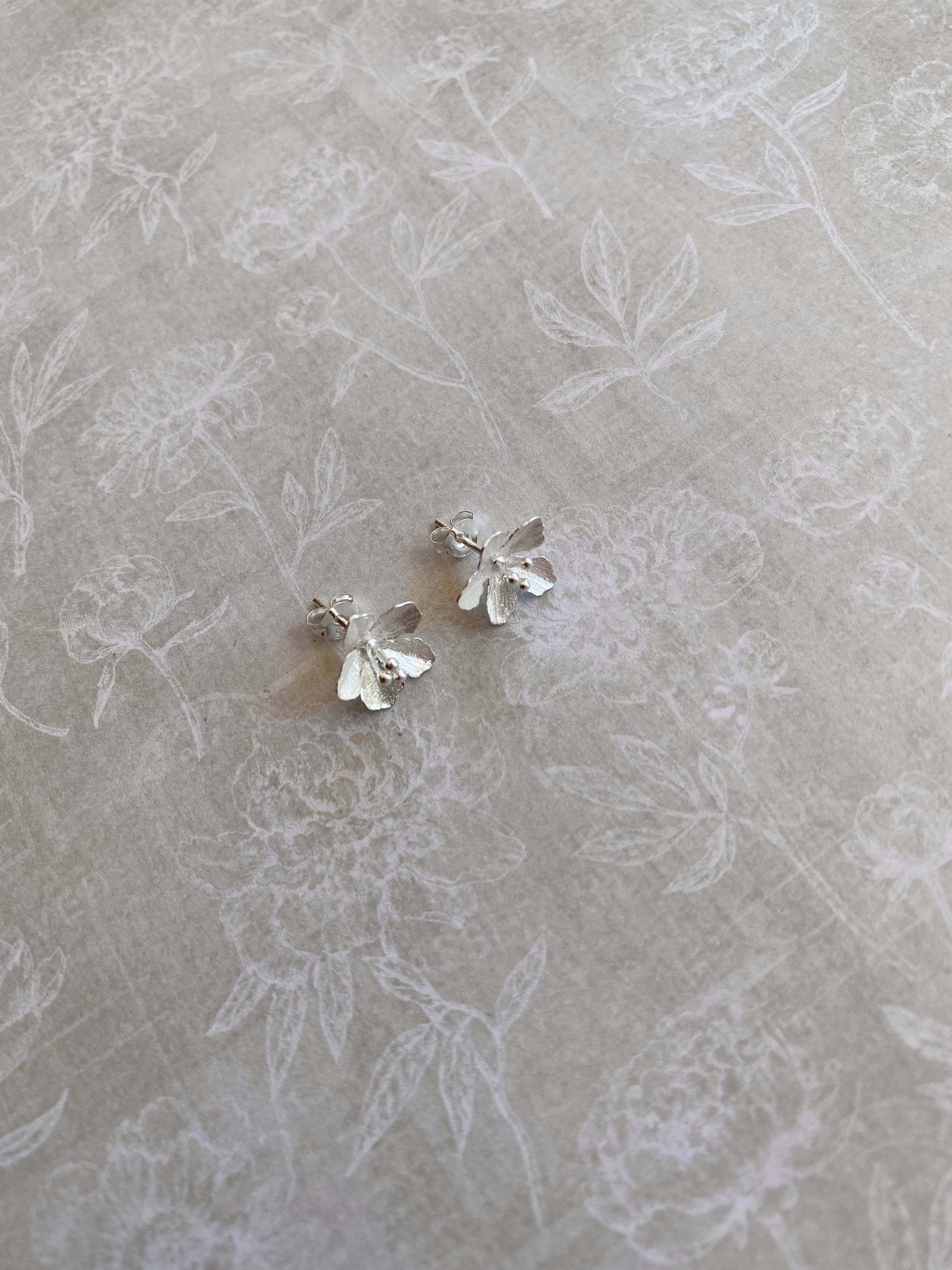 Matte Petal Stud Earrings