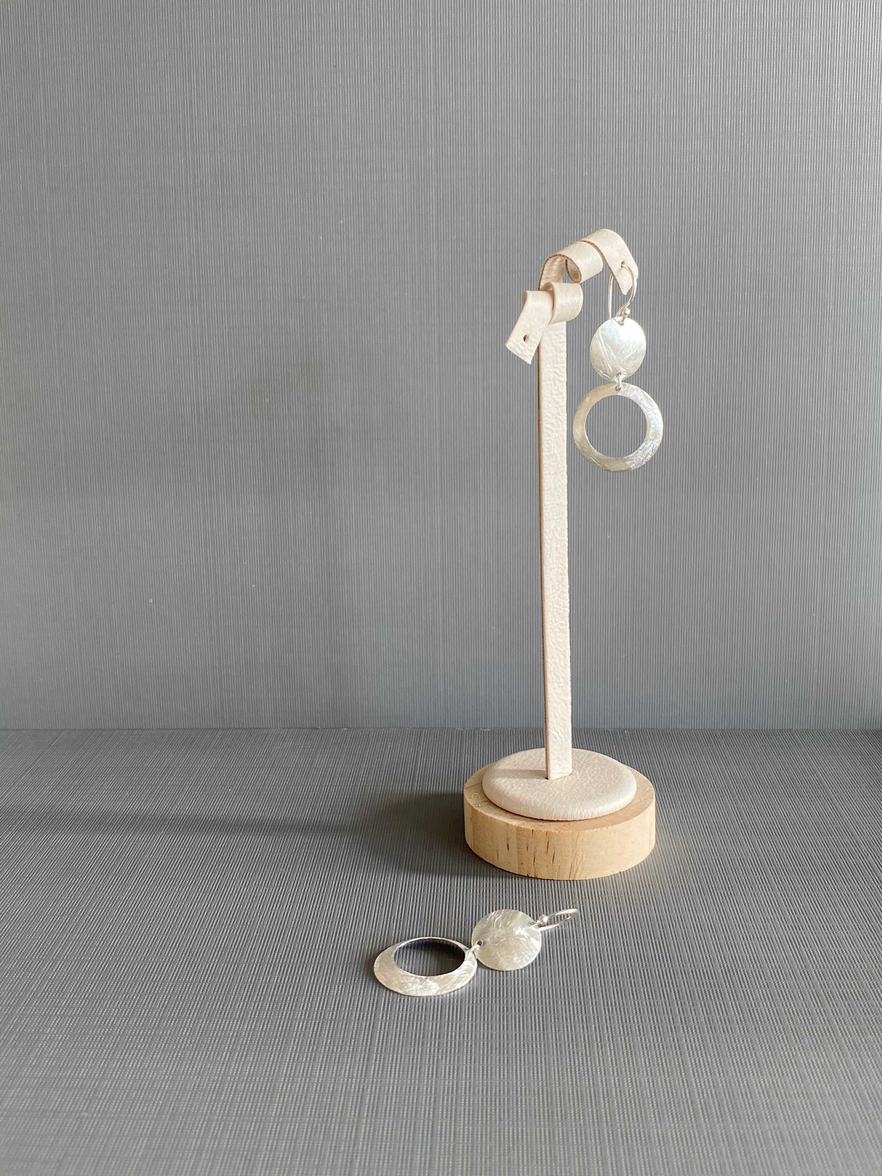 Silver Circle Earrings