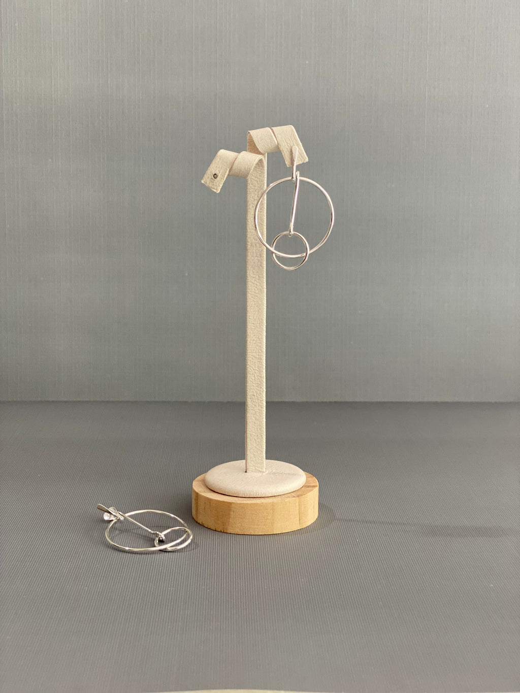 Interlinked Hoop Drop Earrings