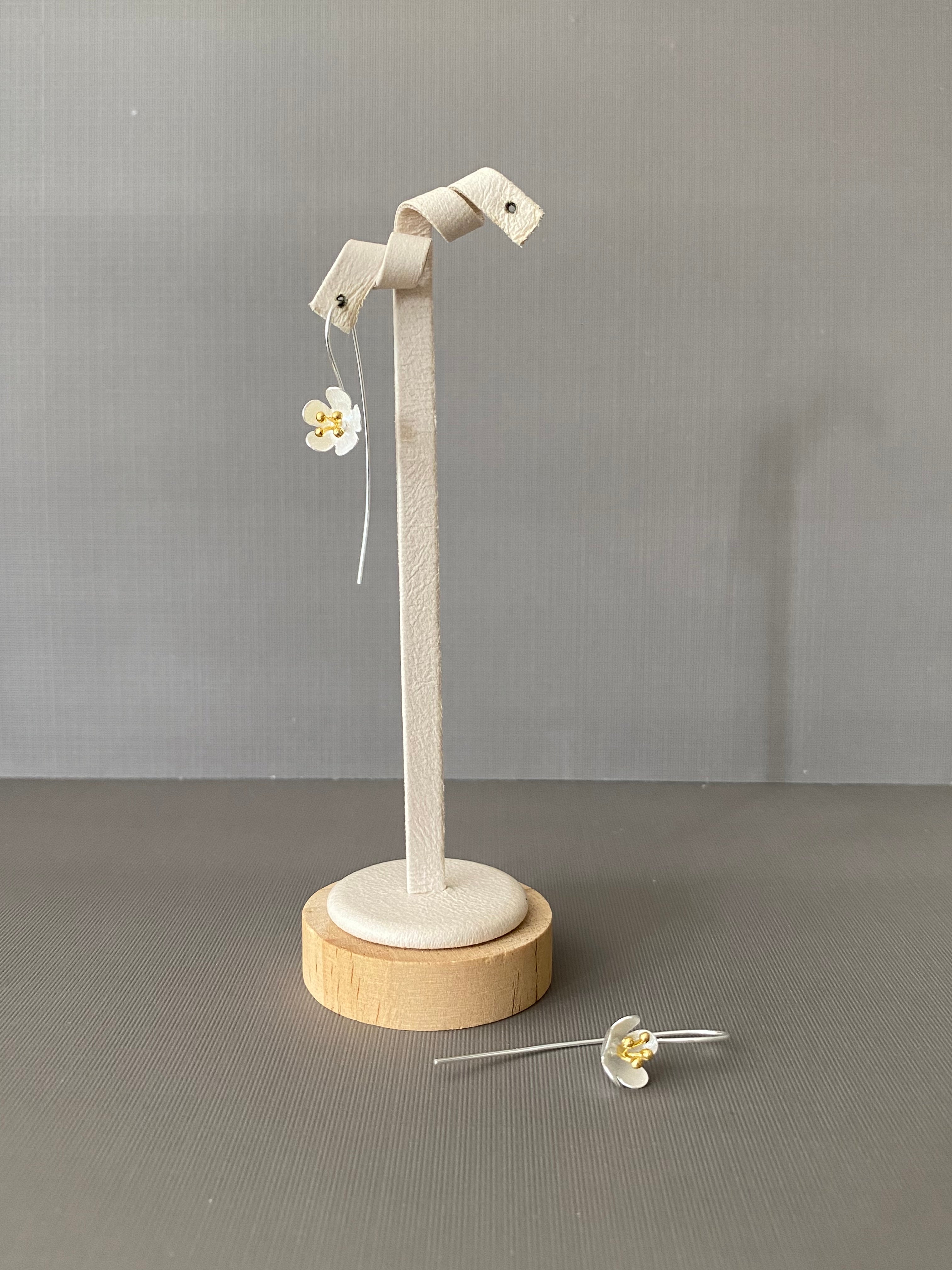 Matte Bloom Hook Earrings