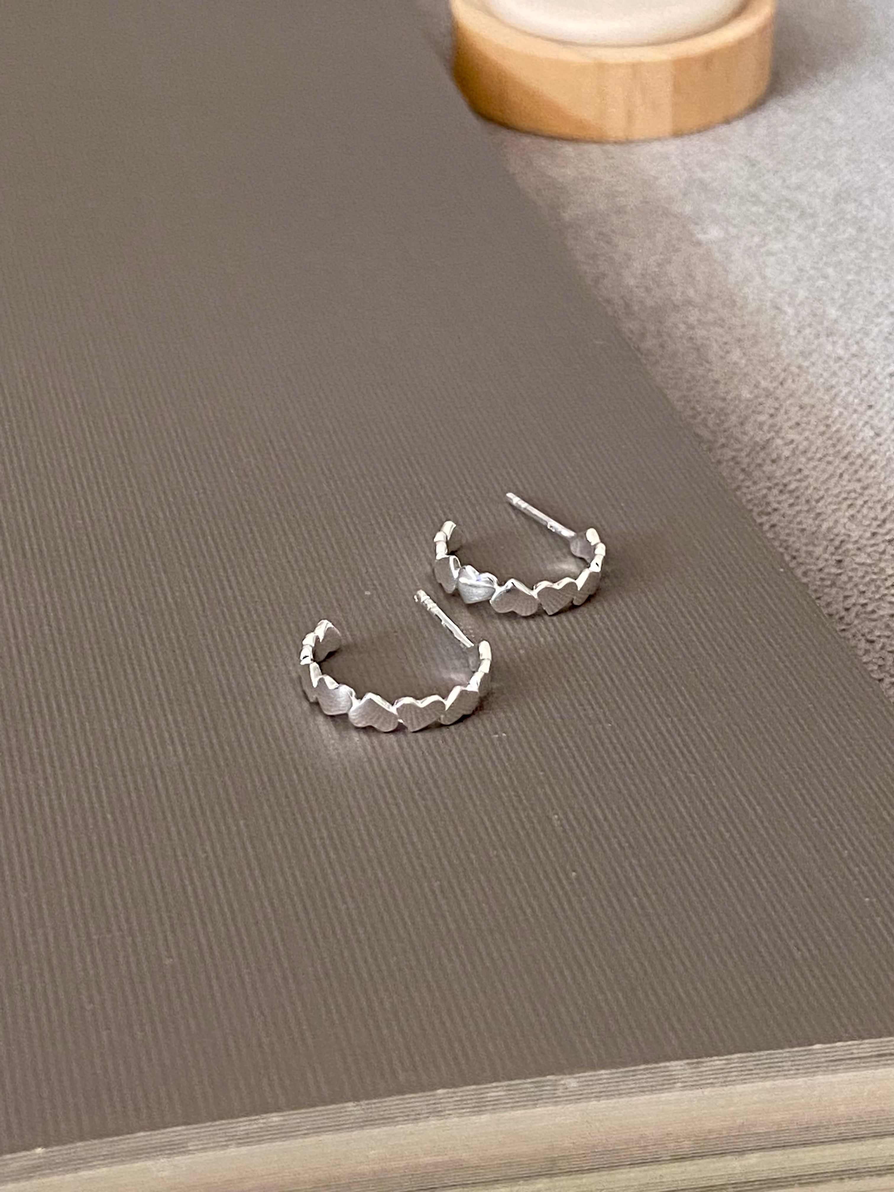 Heart Hoop Earrings